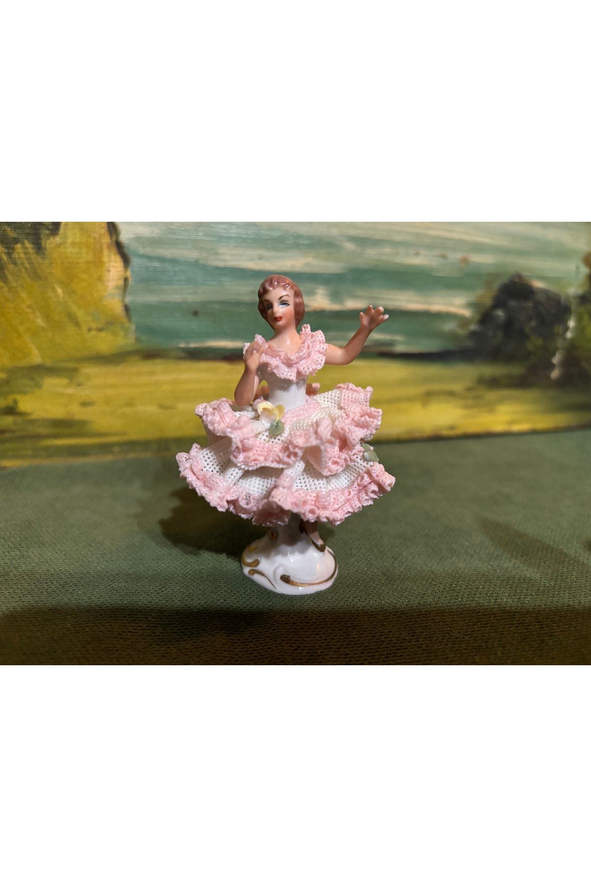 tayfuntufan antika koleksiyon Dresden biblo 7,5 cm boyunda