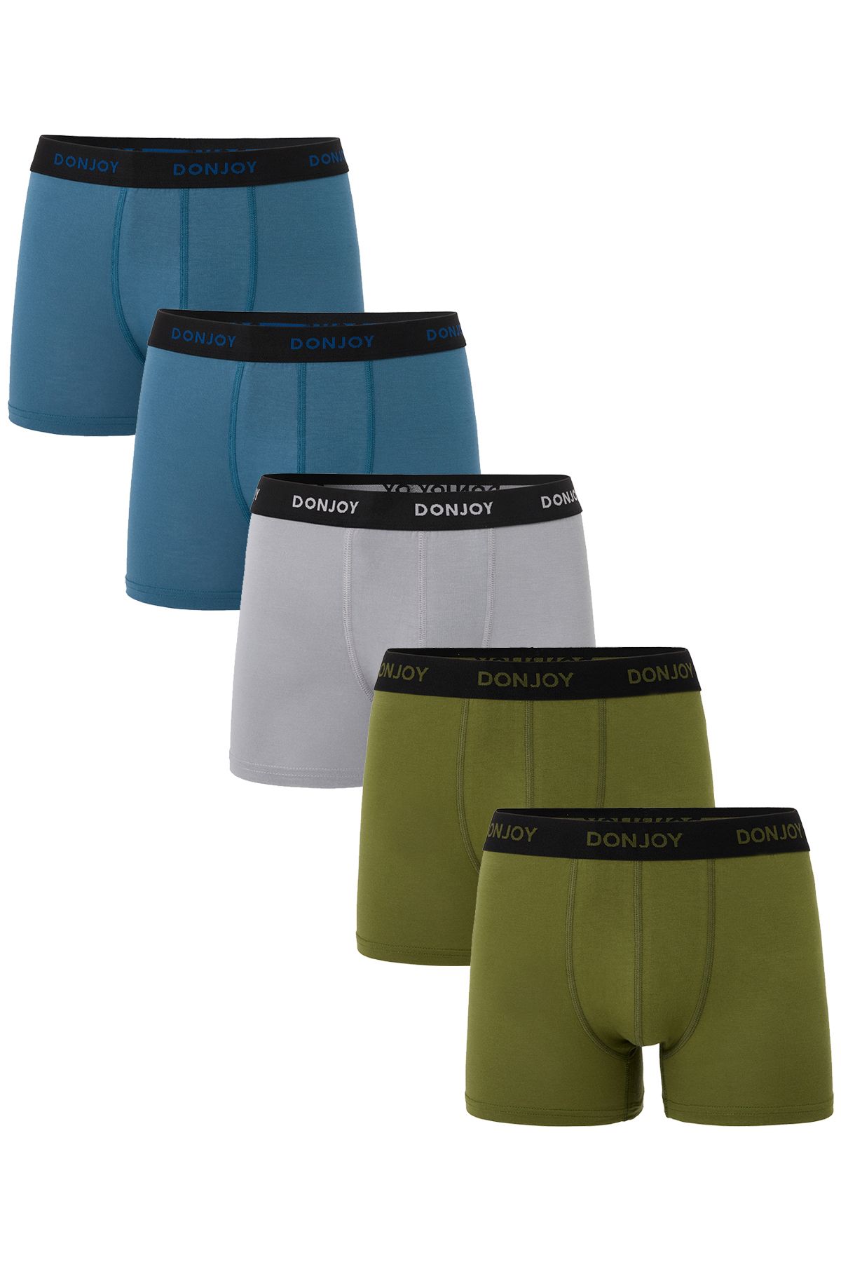 don joy Erkek 5'lİ Bambu Beli Lastikli Boxer
