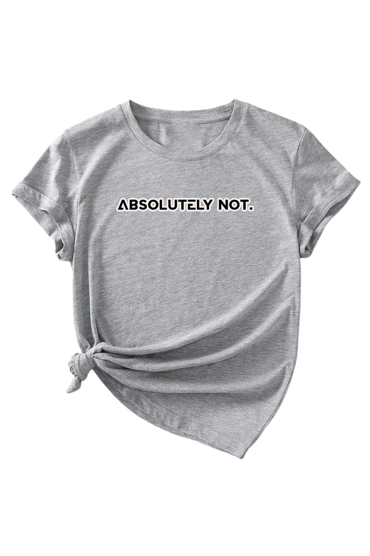 uyguntarz Unisex Kesinlikle Hayır. Tasarım Basklı Tshirt
