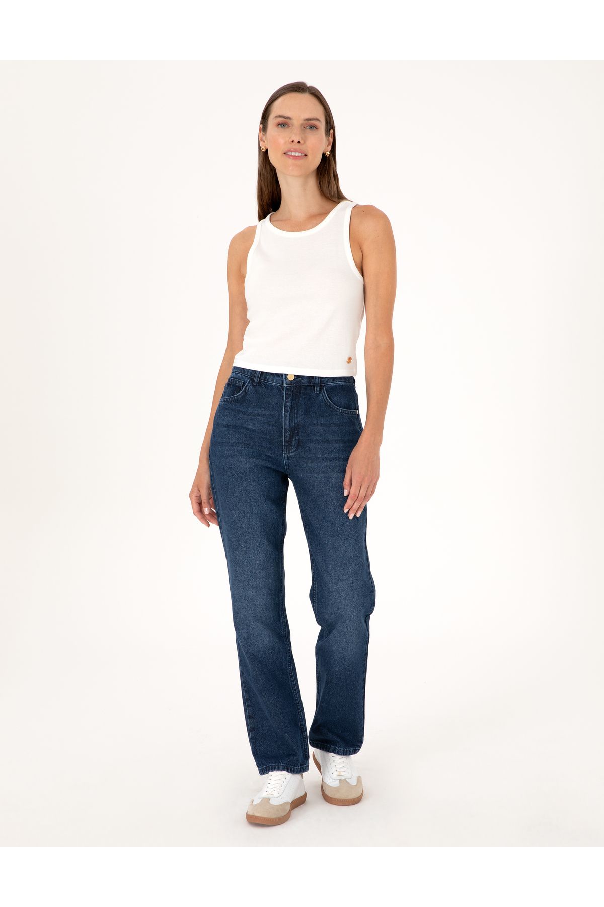 Pierre Cardin İndigo Straight Fit Jean Pantolon 50313247-VR028