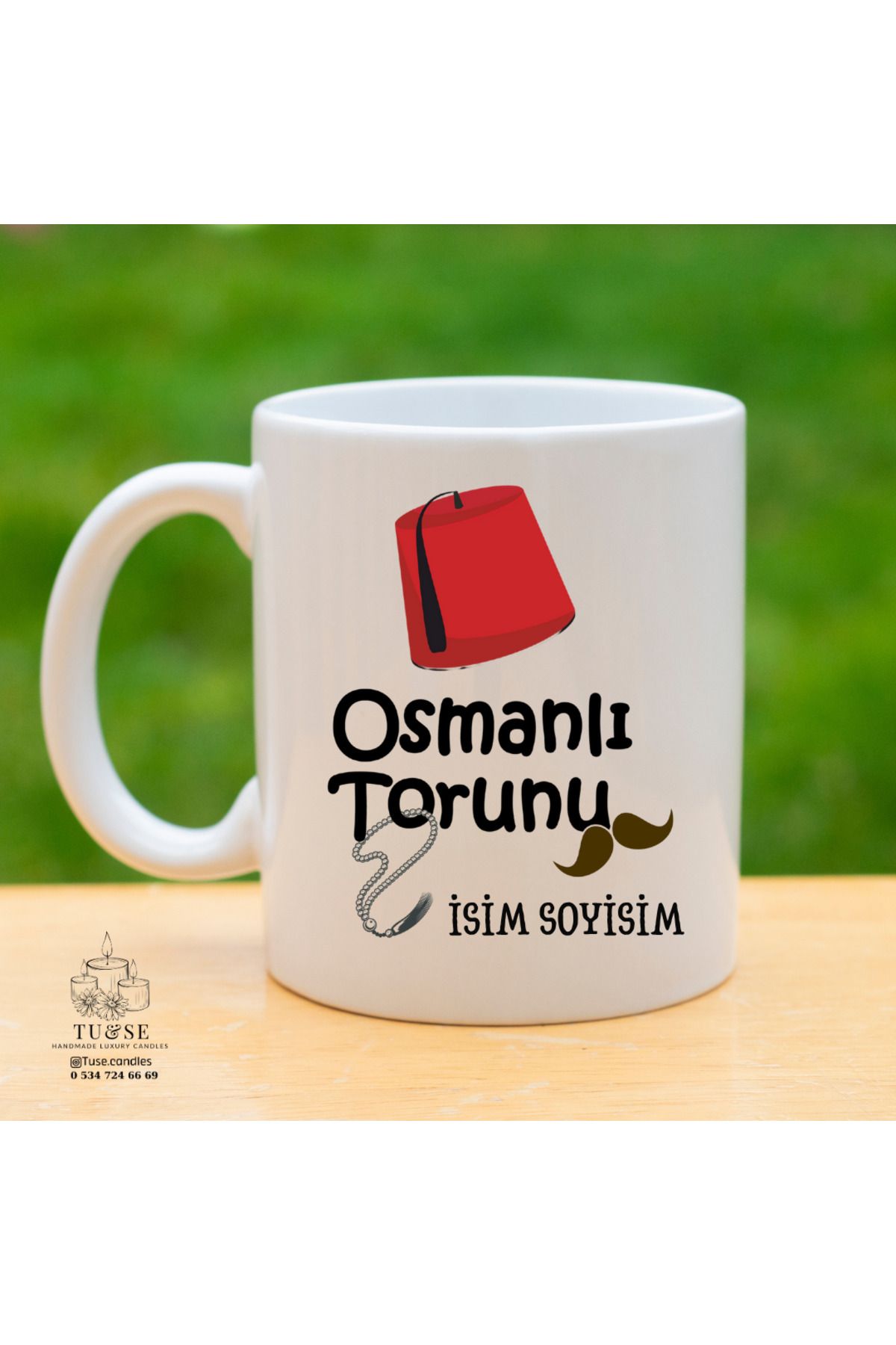 Tu&Se Candles Osmanlı Ruhunu Taşıyanlara – Kupa Bardak, Kişiye Özel