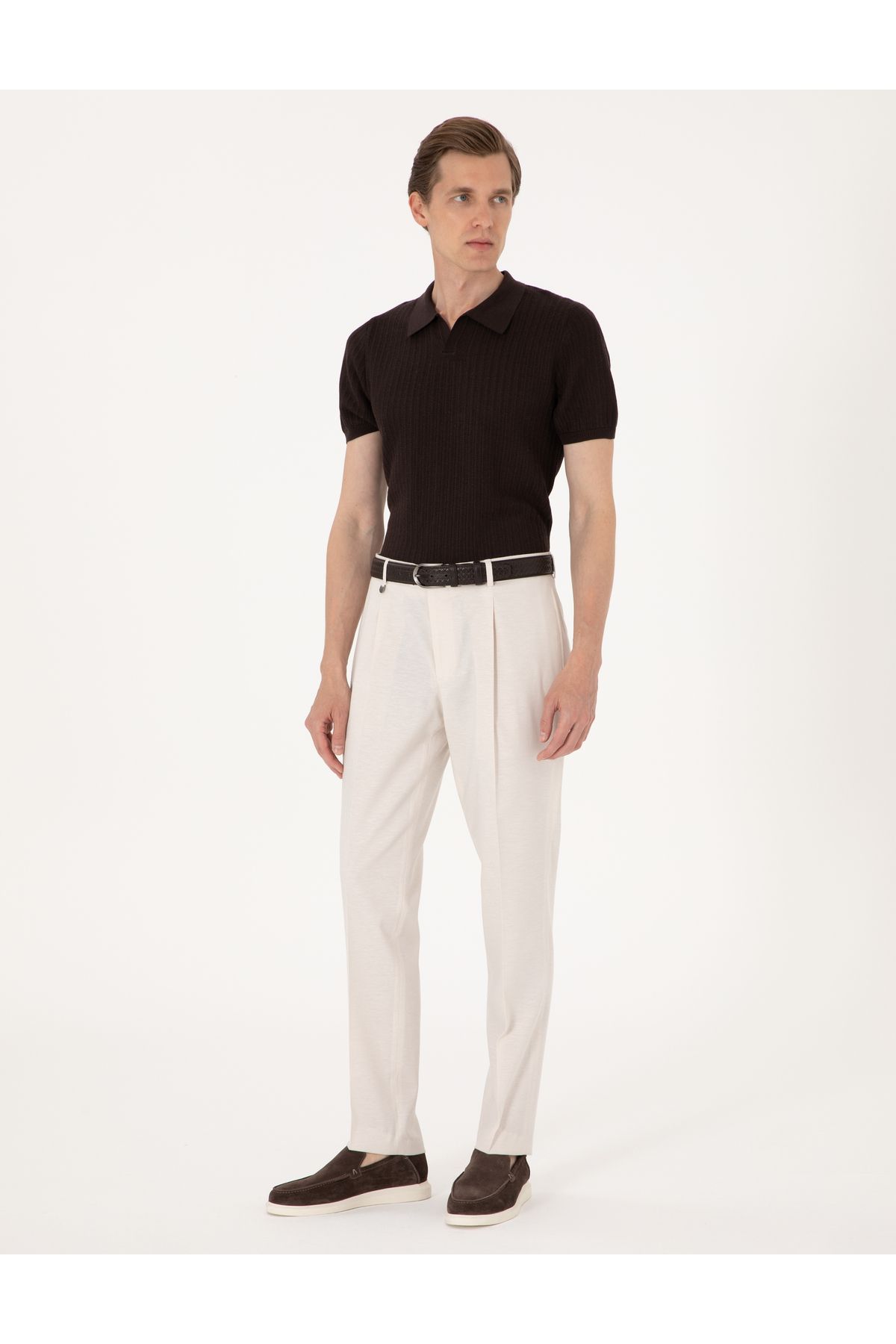 Pierre Cardin Bej Slim Fit Kumaş Pantolon 50306776-VR011