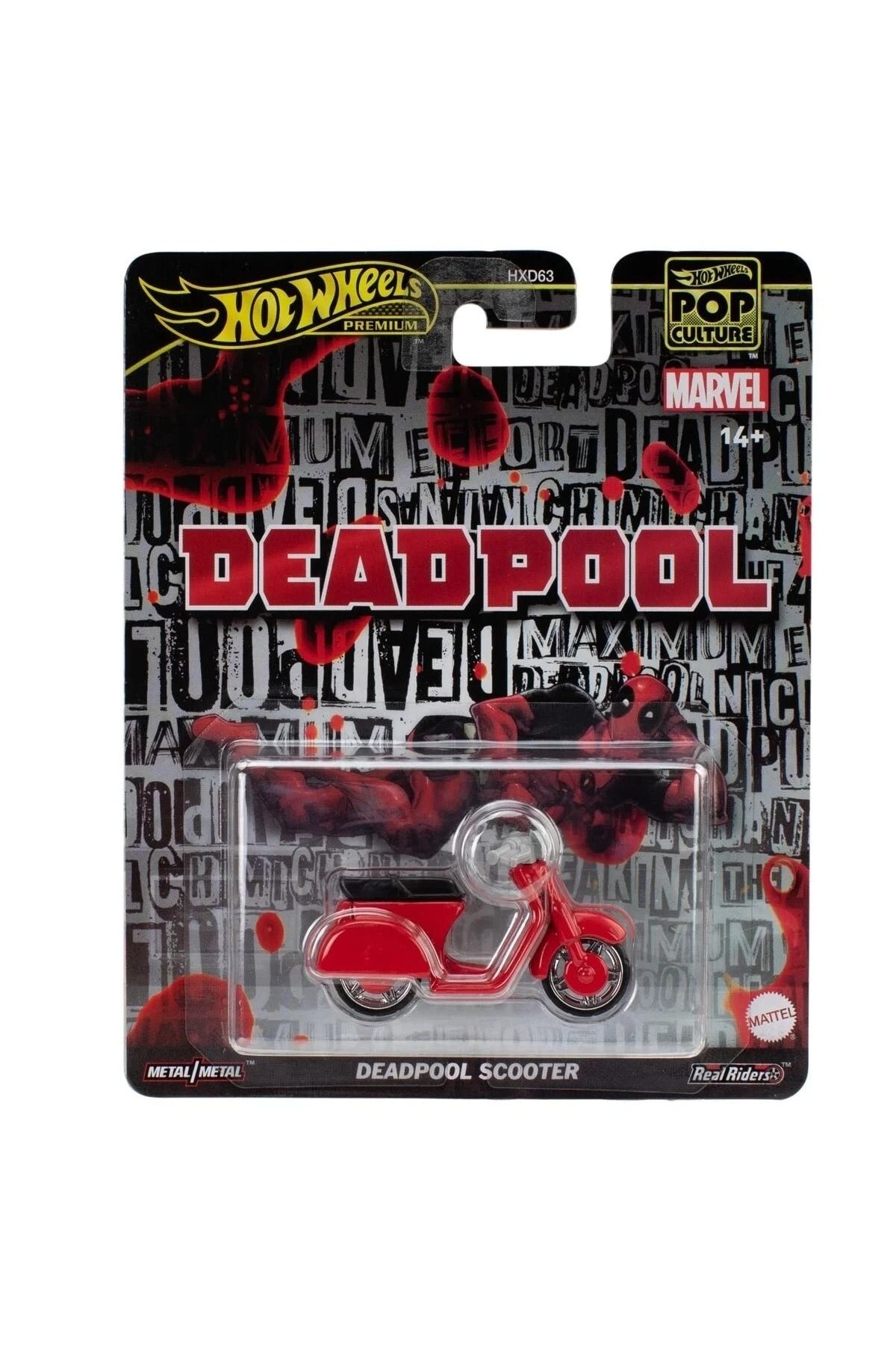 HOT WHEELS Pop Culture Deadpool Scooter – Marvel Lisanslı Koleksiyon Aracı