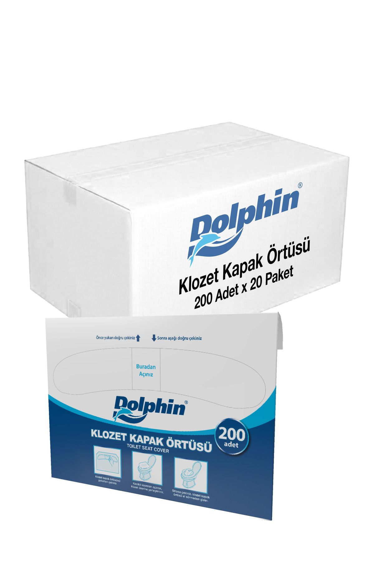 supertrend Süpertrend Dolphin Klozet Kapak Örtüsü 200 Adet X 20 Paket (koli)