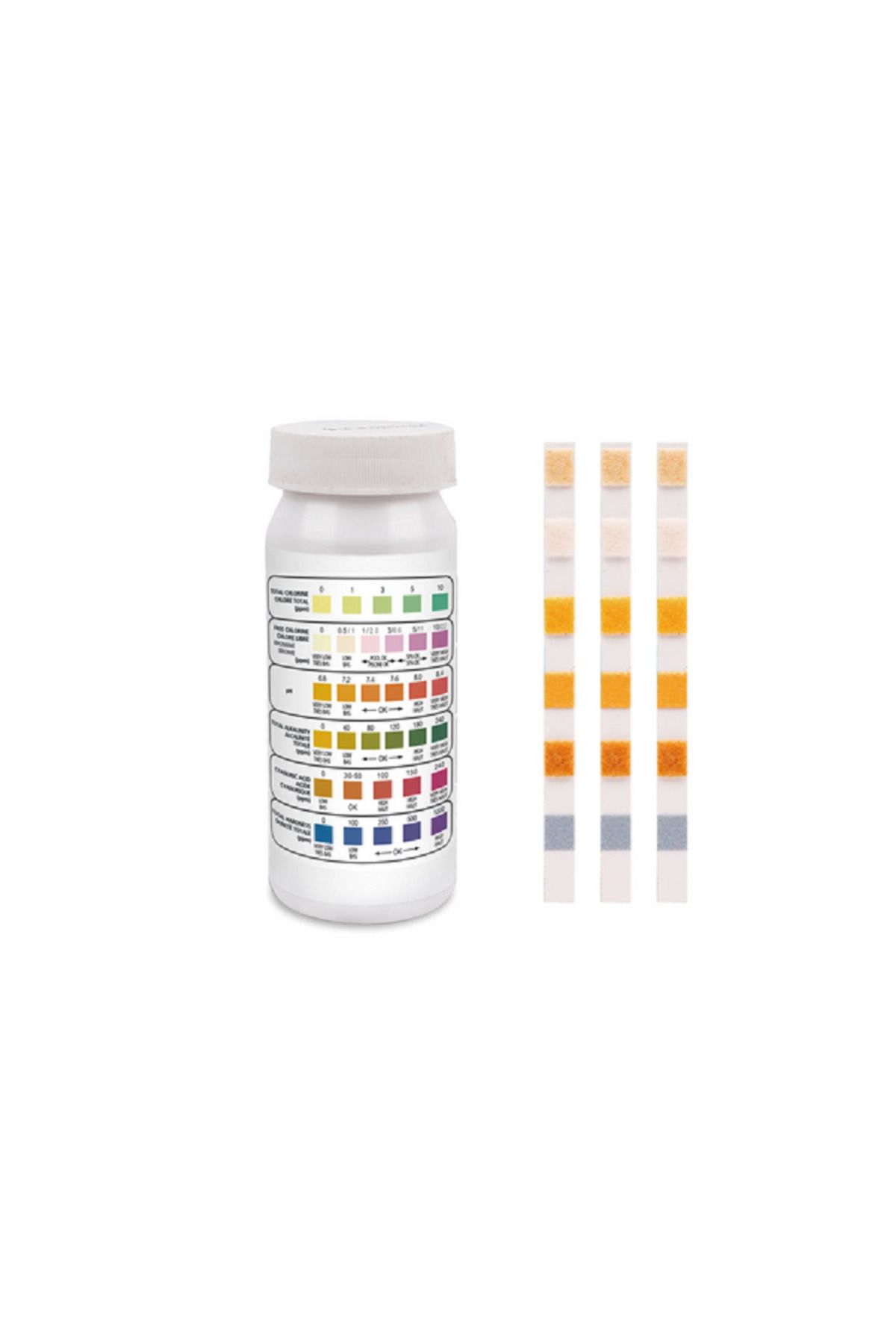 ACE-High-Quality 6 In 1 Pool Test Strip Kit Multicolor 1