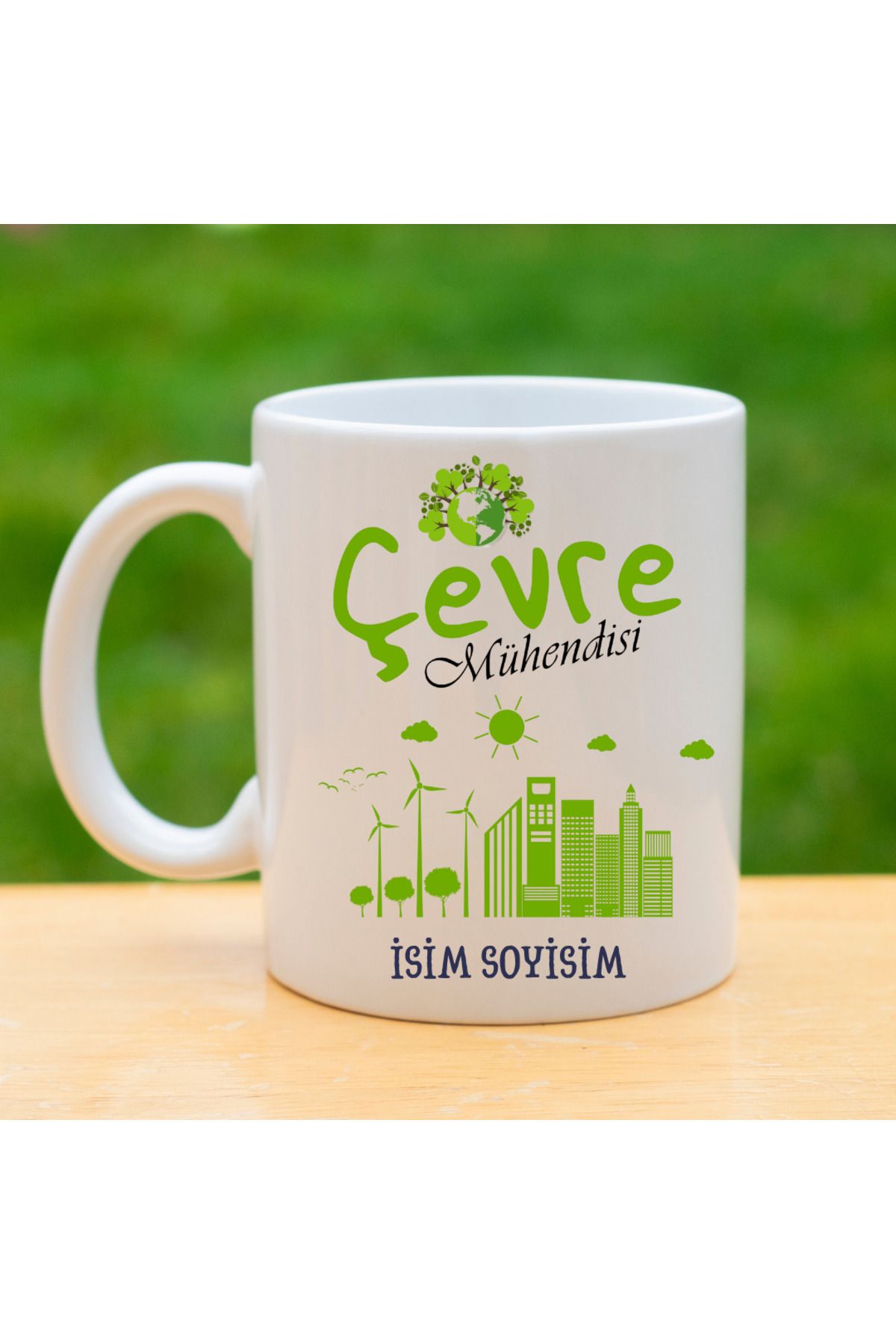 Tu&Se Candles Çevre Mühendisi Kupası – Kişiye Özel Baskı, Kalıcı Tasarım