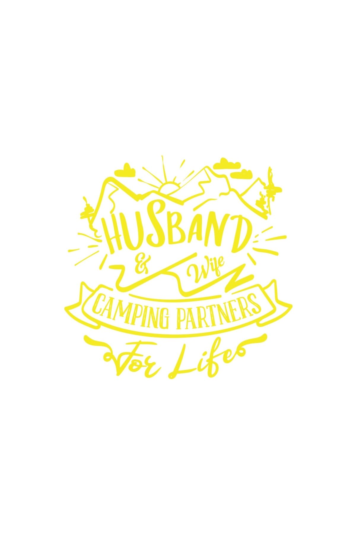 Reysa Tasarım Husband Sticker 17x17 Cm Sarı