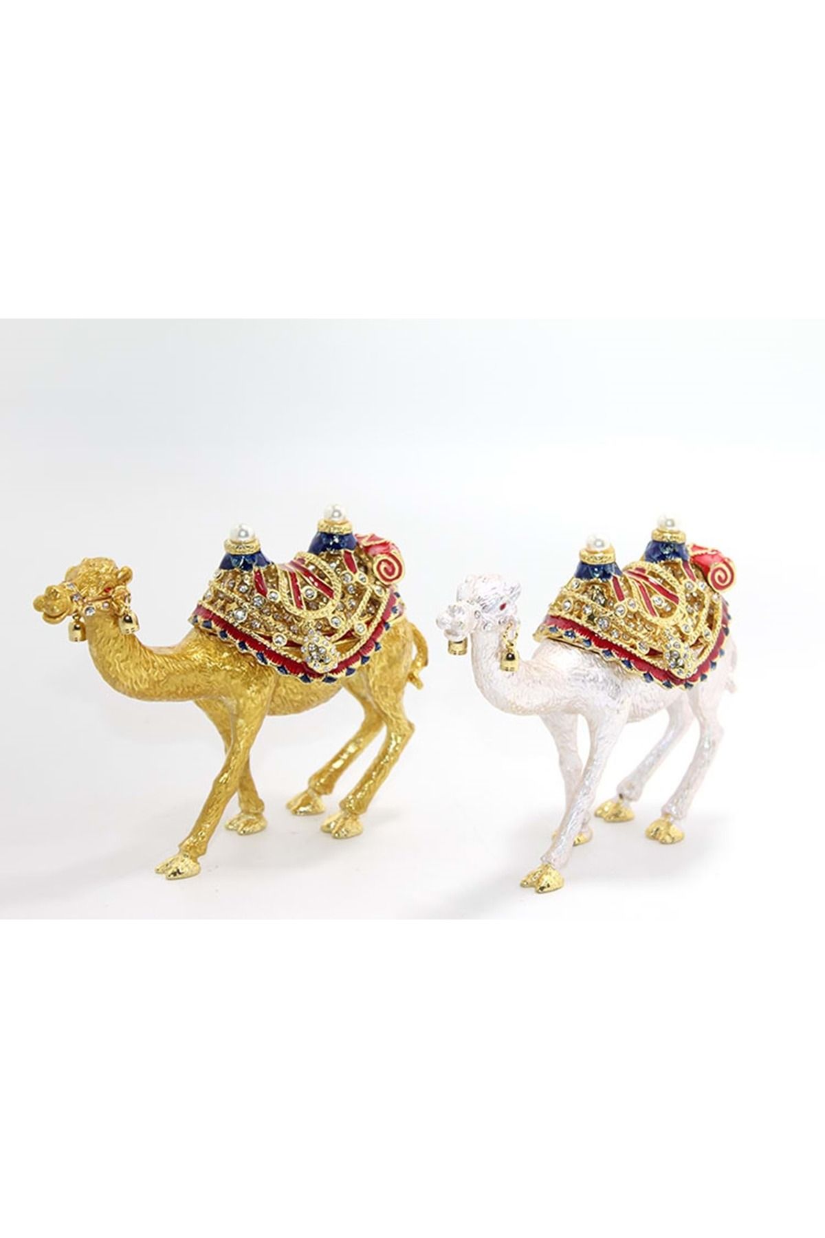 Store Sıvaroskı Taşlı Tekli Deve Figürü 11*13 Cm