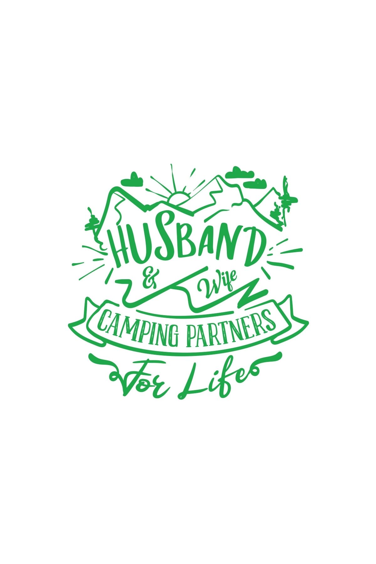 Reysa Tasarım Husband Sticker 17x17 Cm Yeşil
