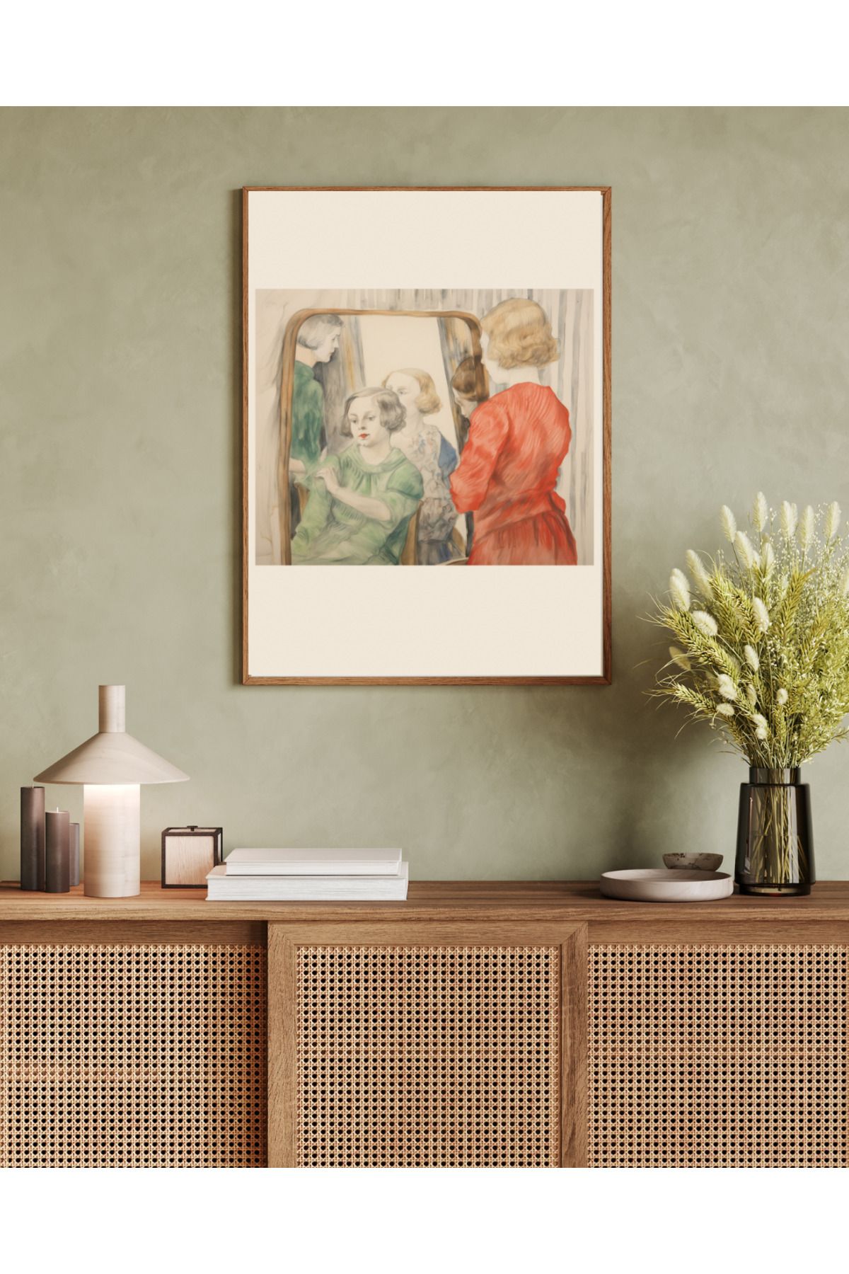 woodhomeworks tek parça salon ofis dekor tablo