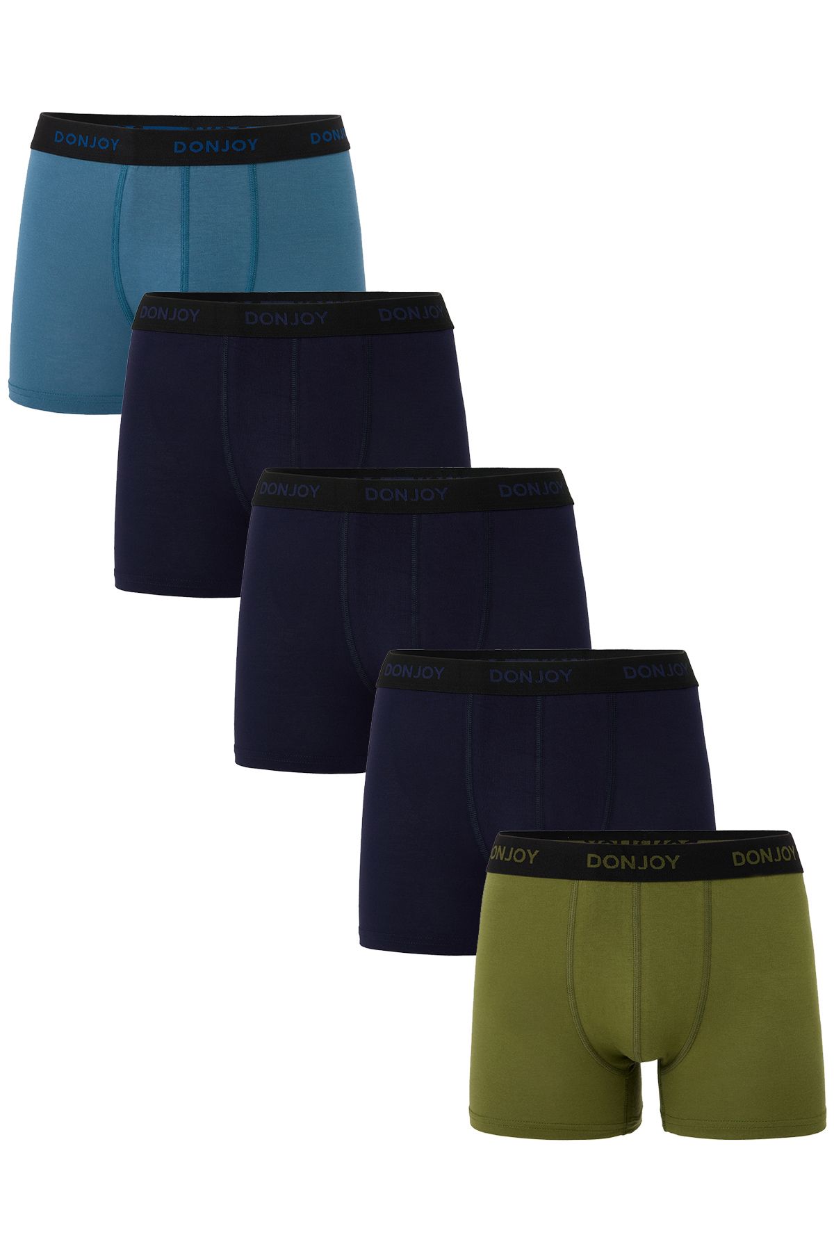 don joy Erkek 5'lİ Bambu Beli Lastikli Boxer