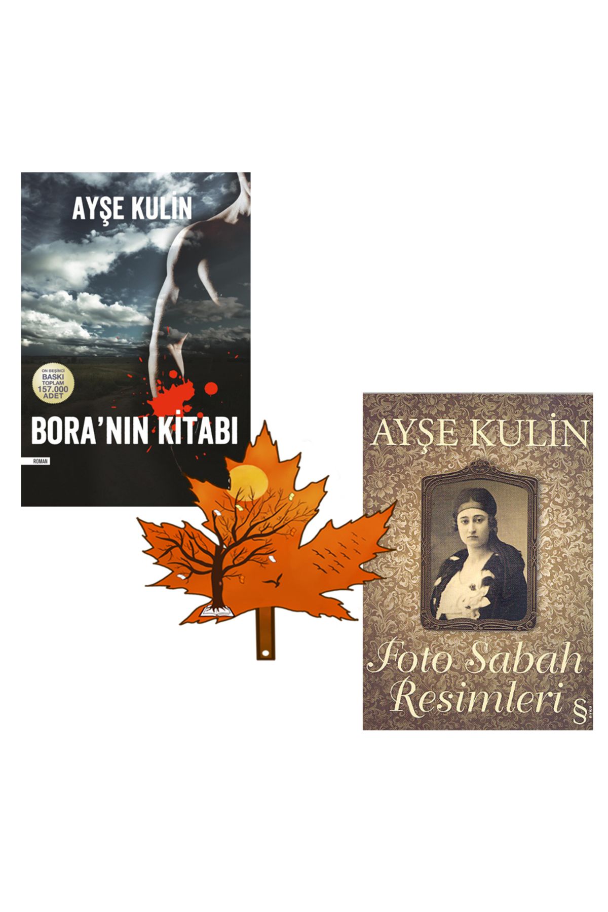 Everest Yayınları ayşe kulin - boranın kitabı - foto sabah resimleri - 2 kitap ve kitap ayracı