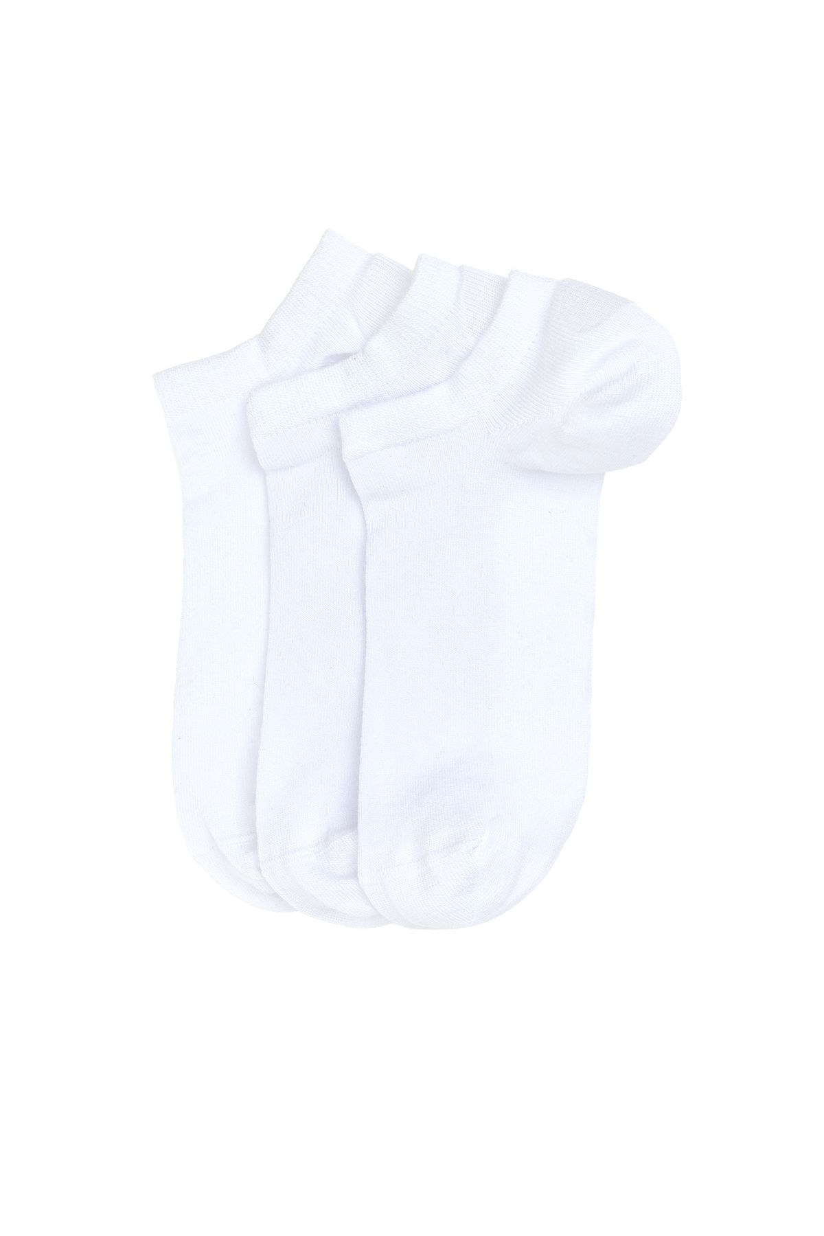 Pierre Cardin Erkek Bambu Karışımlı 3'lü Paket Beyaz Patik Basic Çorap 50308479-600