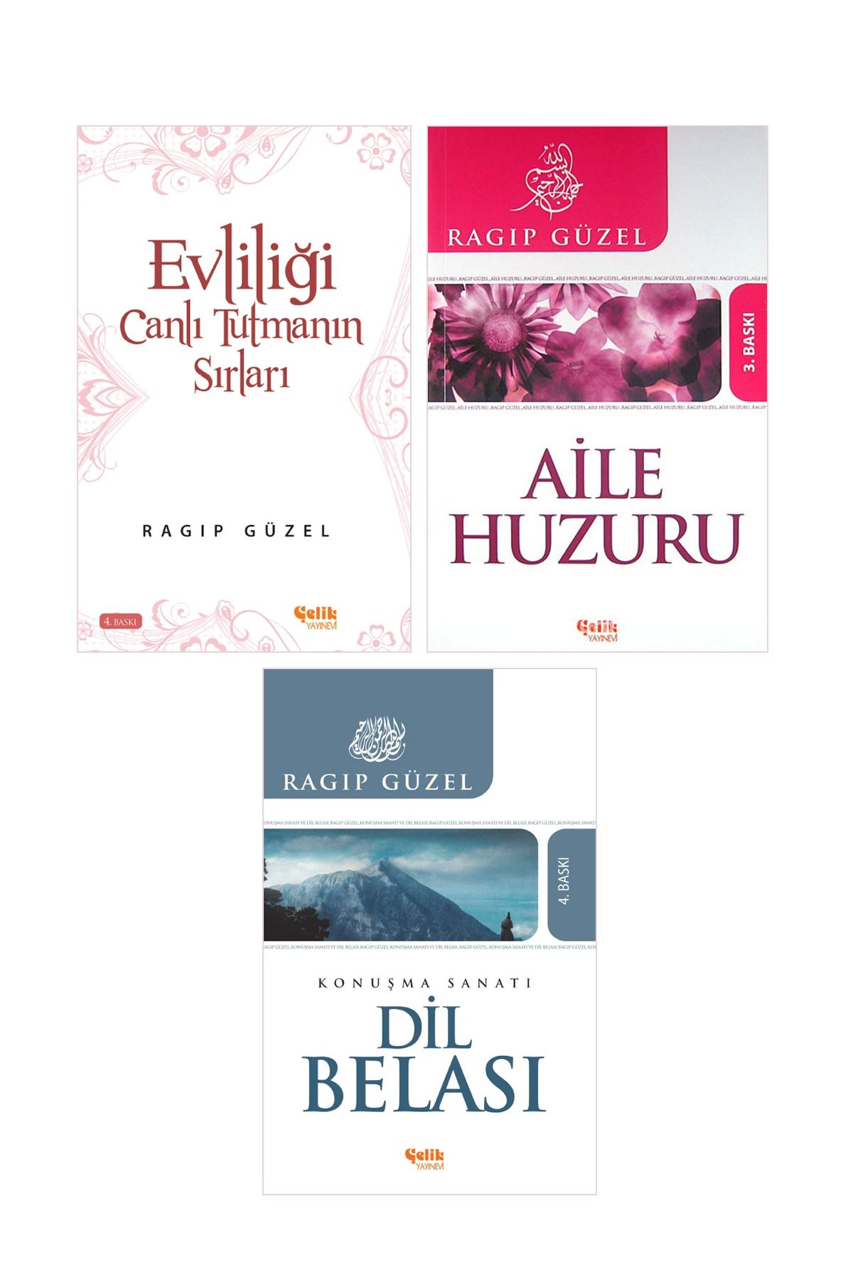 Çelik Yayınevi Mutlu Evlilik ve Aile Seti - 3 Kitaplık set - Evliliği Sırları - Dil Belası - Aile Huzuru