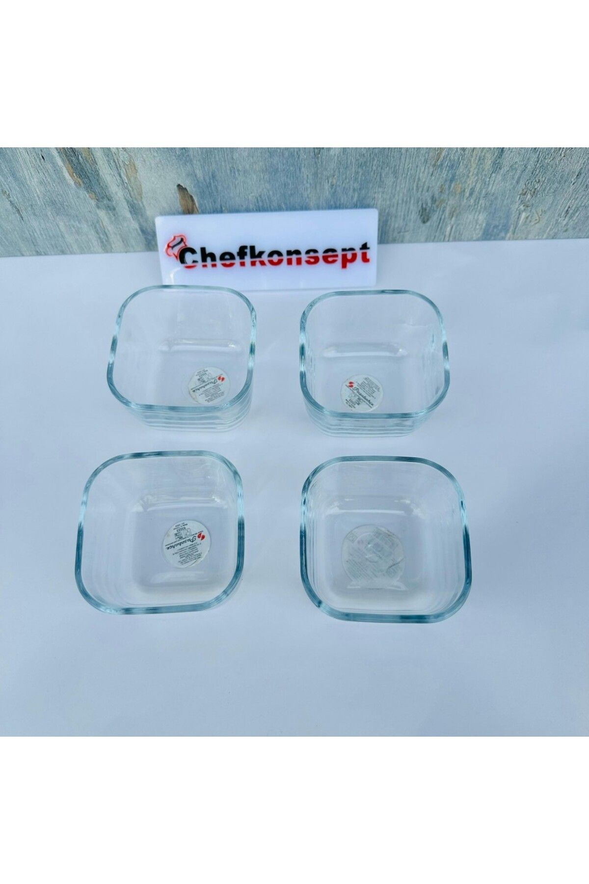 Chefkonsept Ahşap 4 Bölmeli Sunum Tahtası 24 x 24 cm.