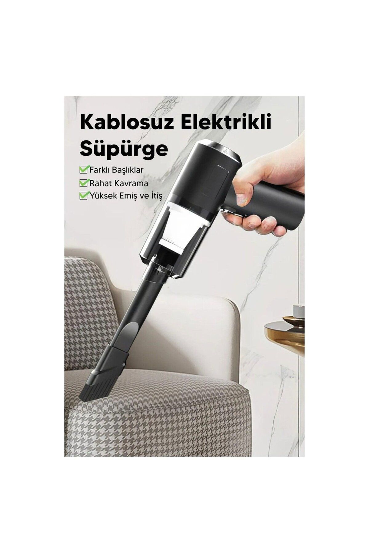 SNA Araç İçi Süpürge Usb Şarjlı Vakumlu Üfleme OTO ARAÇ EV Mini Taşınabilir El Tipi Elektirikli Süpürge