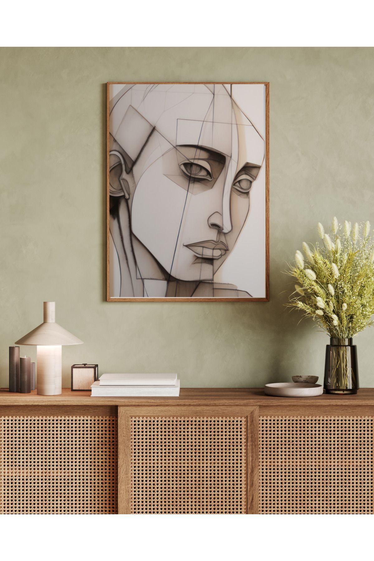 woodhomeworks tek parça salon ofis dekor tablo