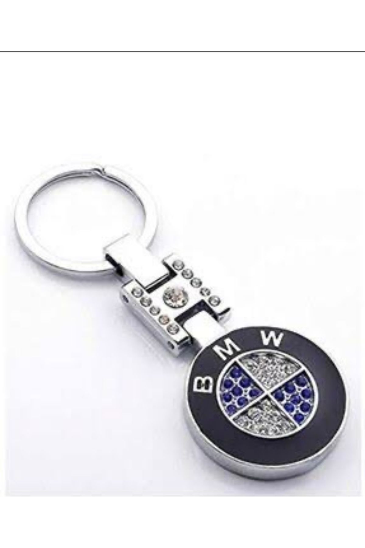 ÇELİKSİLVERTAKI BMW Taşlı Metal Premium Anahtarlık