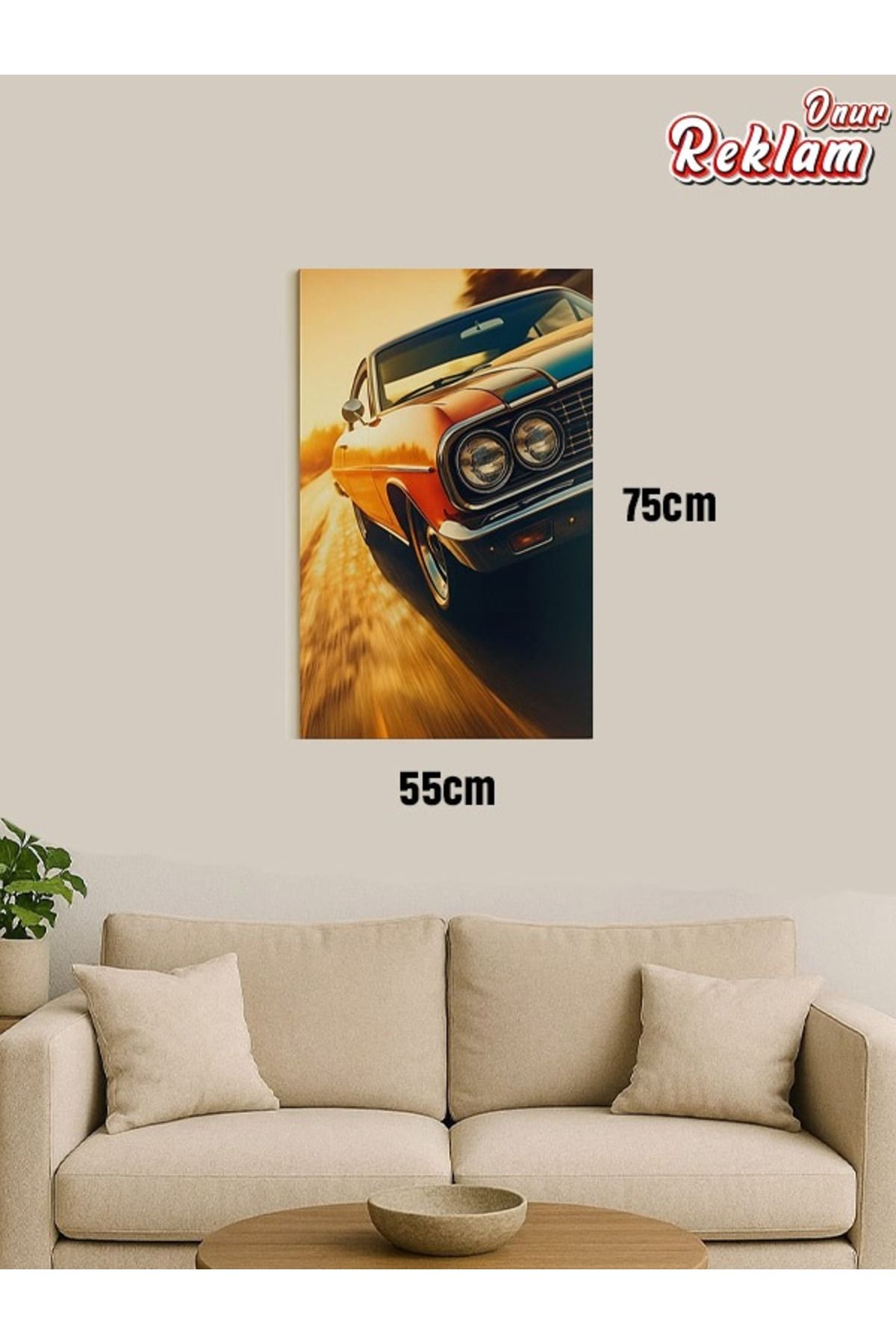 onurreklamonline Dekota Tablo – 75x55 cm – Hafif Duvar Dekoru – Yüksek Kaliteli UV Baskı