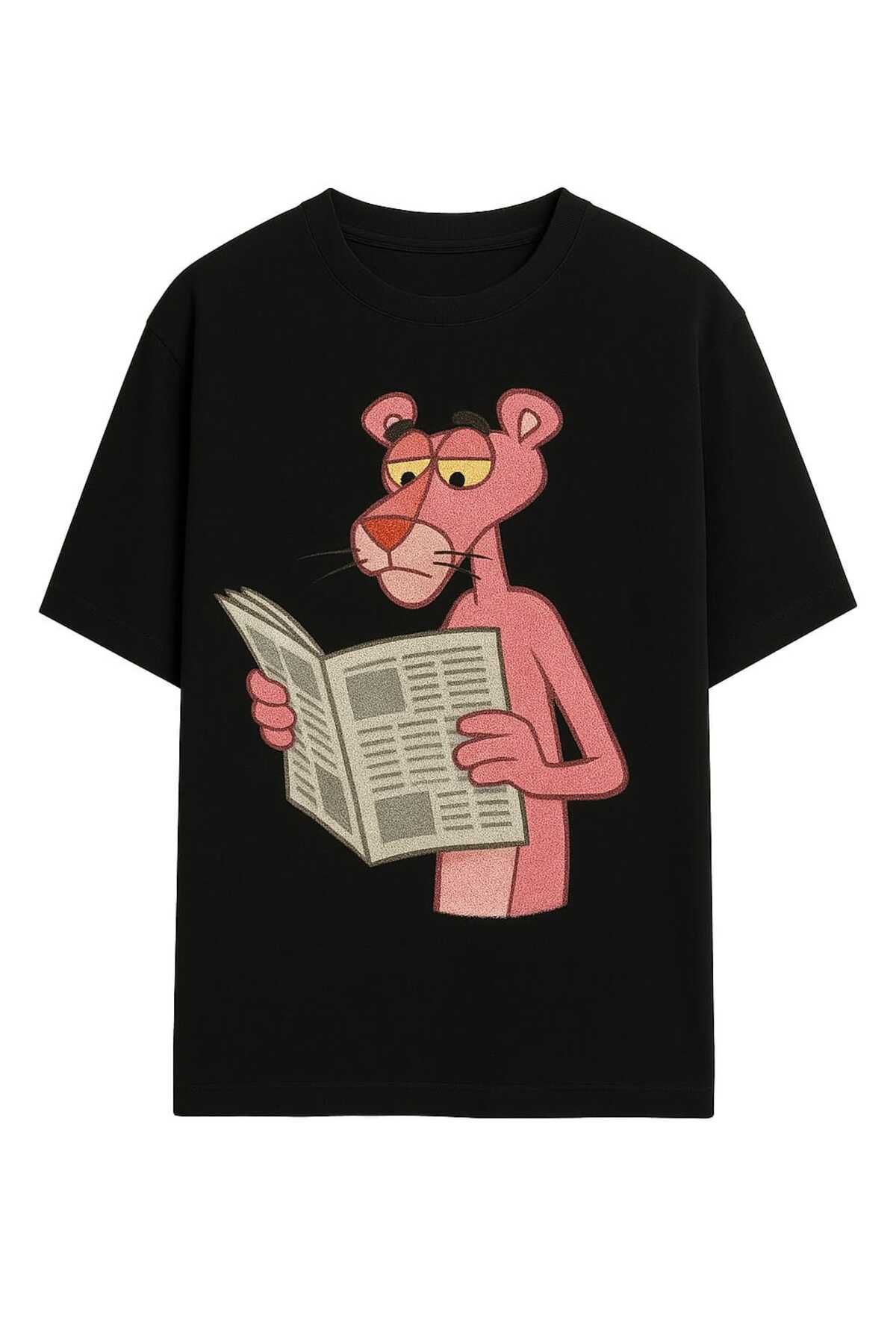 MAGORS KGraffTee Unisex %100 Organik Pamuk Relaxed Fit Yuvarlak Yakalı Karakter Baskılı Beyaz T-shirt