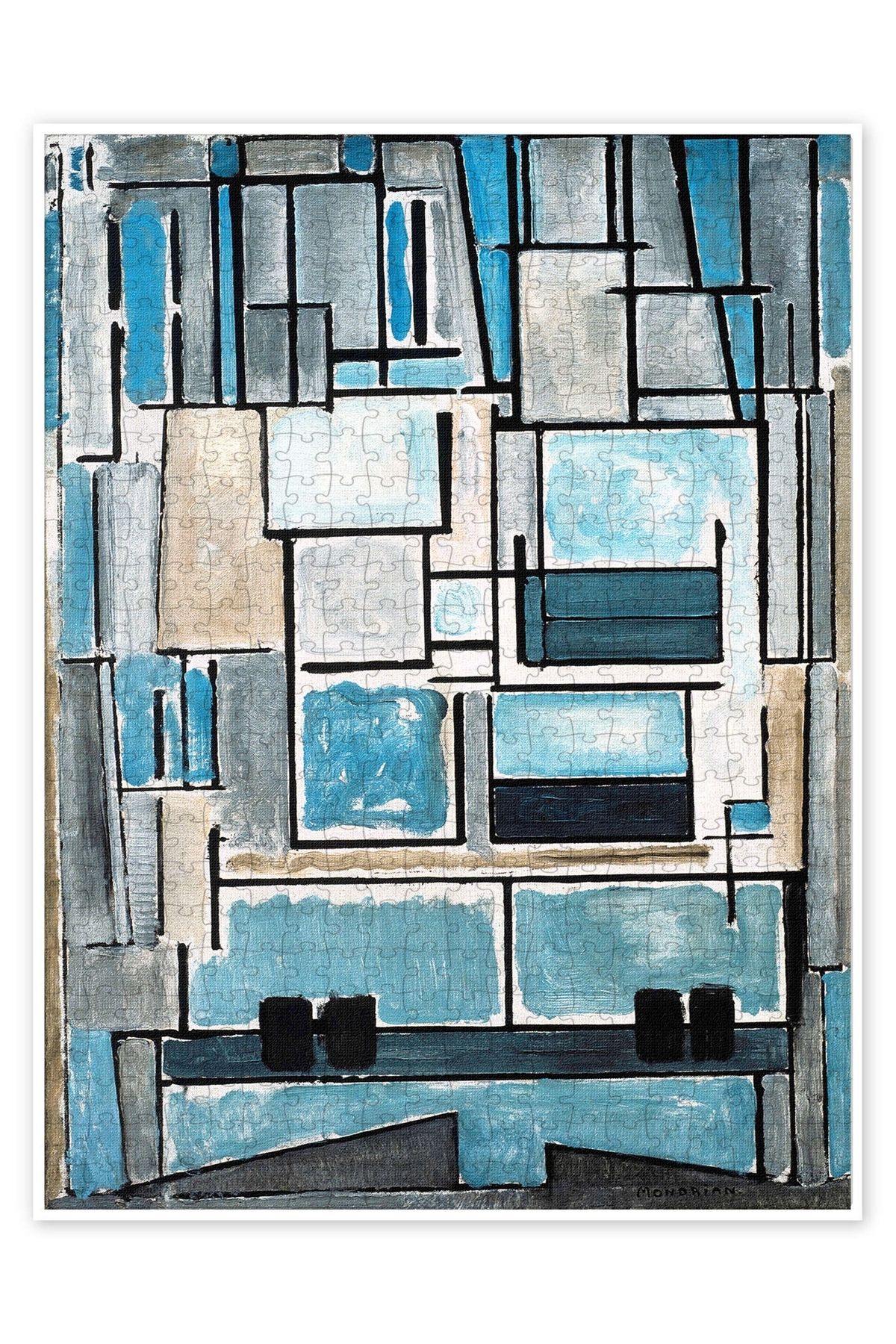 Jeronkarji Composition No. VI 500 Parça Puzzle Yapboz Bohem Soyut Sanat Temalı