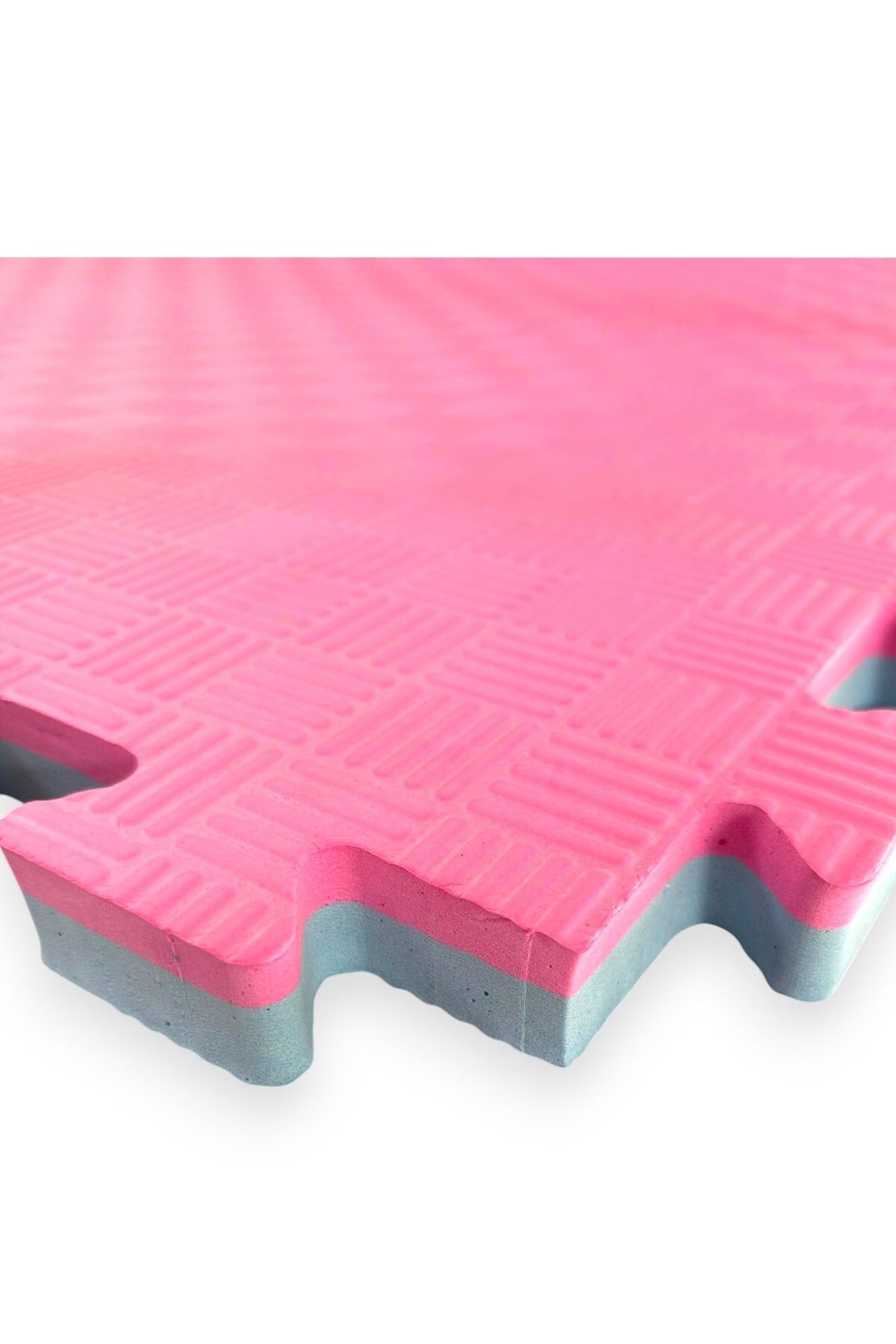 ELGA Tatami 100 x 100 x 26 mm Pembe - Mavi Çift Renkli Yer Minderi | Spor Zemin Kaplama |