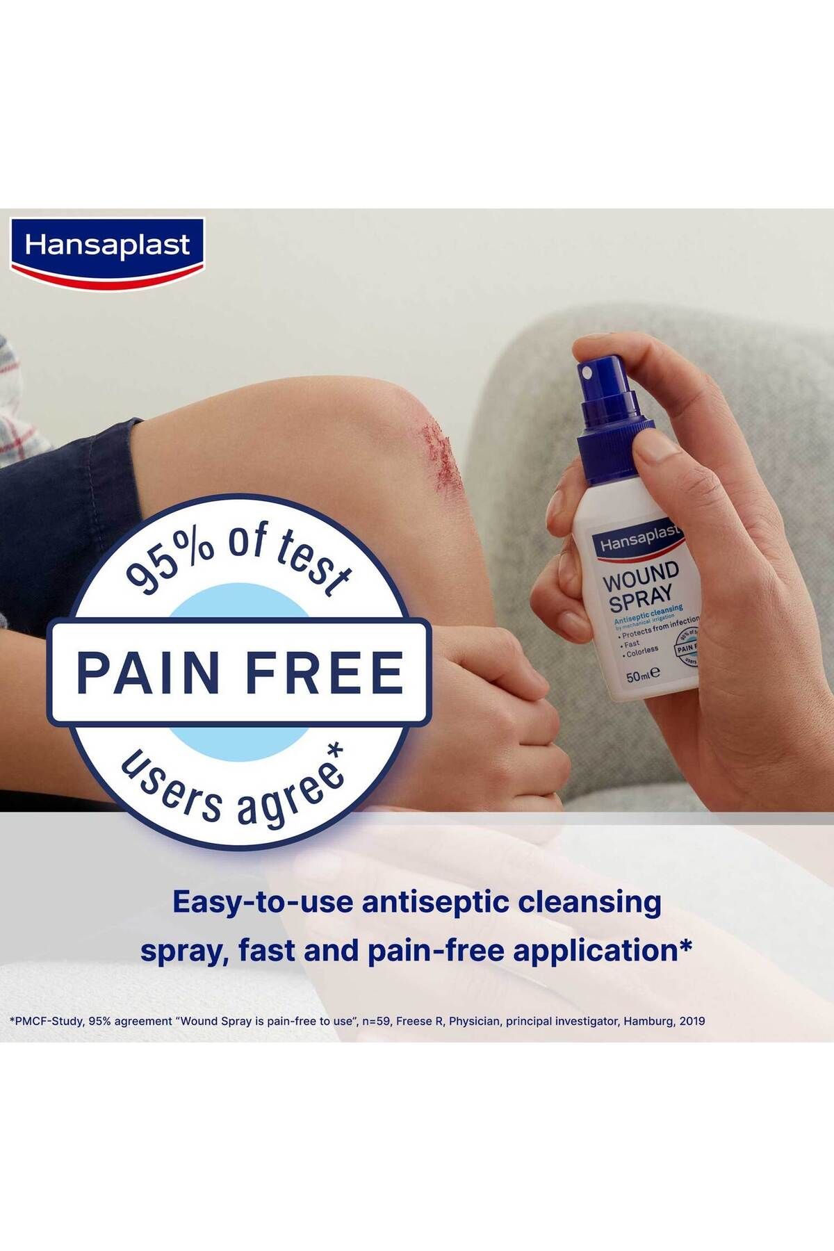 Hansaplast-Wound Spray Antiseptic Wound Cleansing 100 ml Gentle & Effective Wound Cleansing 5