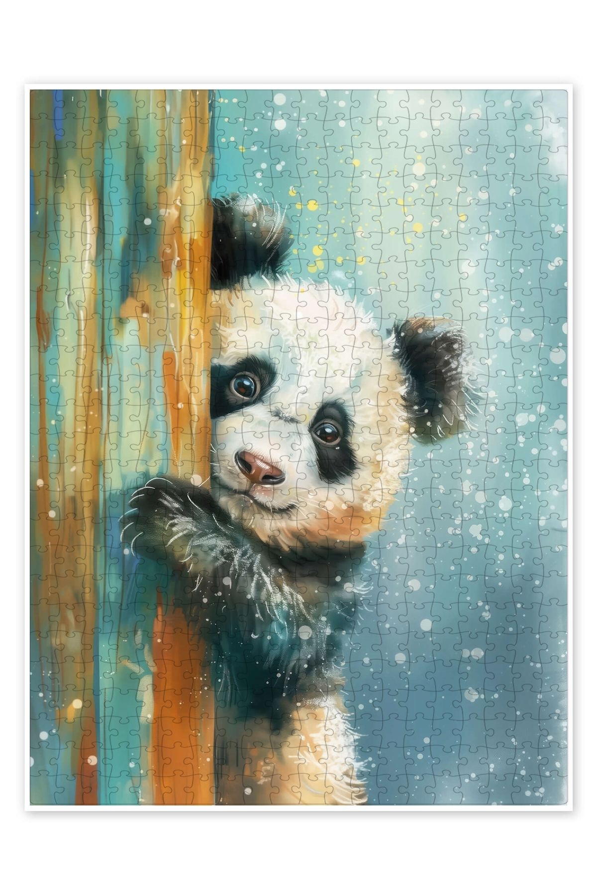 Jeronkarji Benim, Panda! 500 Parça Puzzle Yapboz Çocuklar için Neşeli Hayvan Temalı