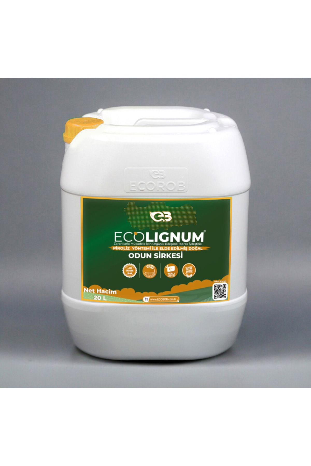 ECOBOR Ecolignum Toprak Doğal Odun Sirkesi 20 Litre