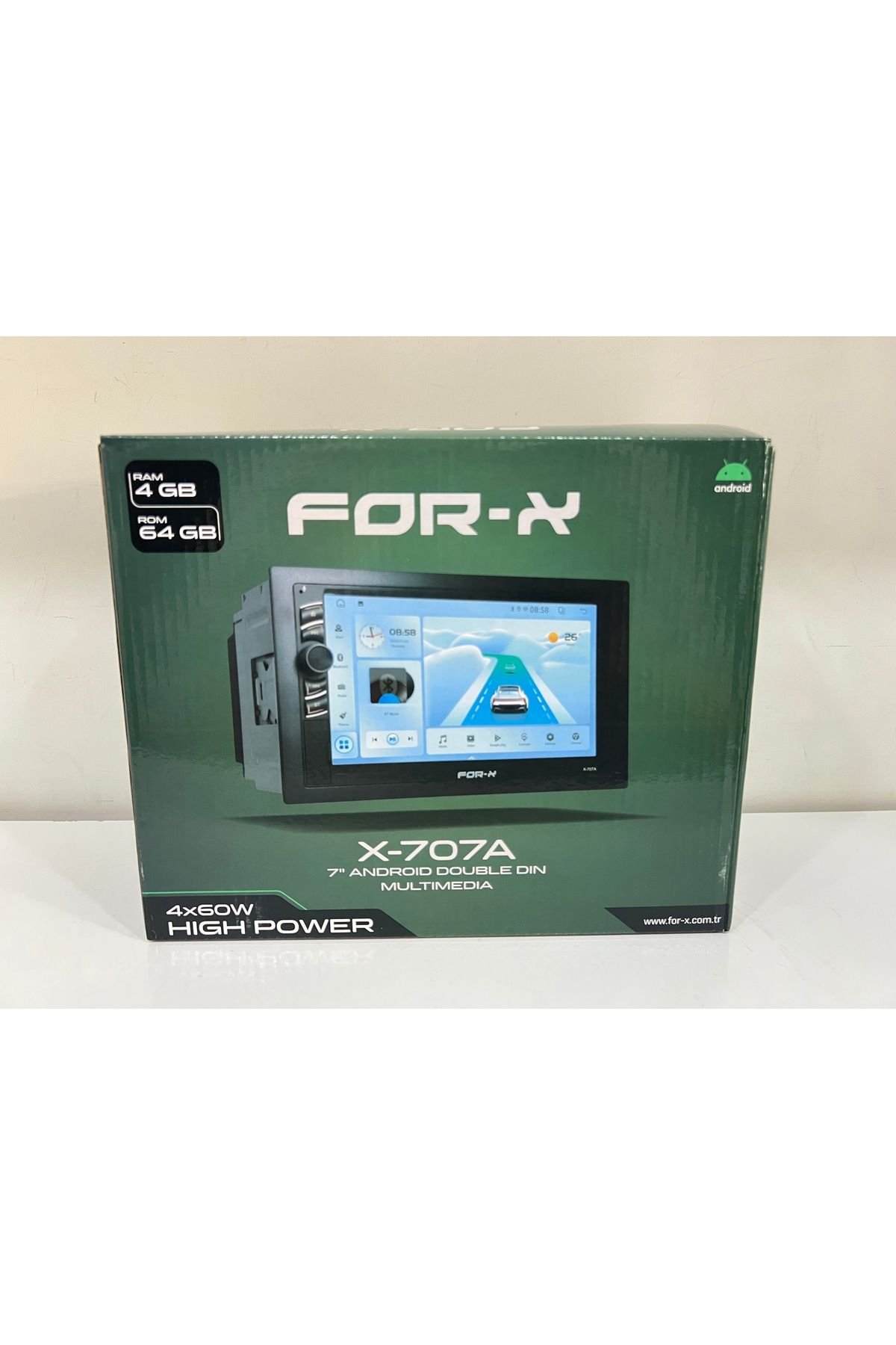 For-X X-707A   UYUMLU ANDROİD 7 İNÇ DABIL TEYP 4/64 PRO