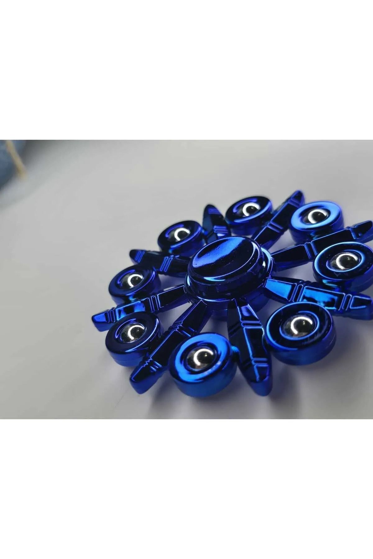 Magic Water Metal Stres Çarkı Yüksek Dönüş Gücüne Sahip Bilyeli Rulmanlı 1 Adet MAVİ