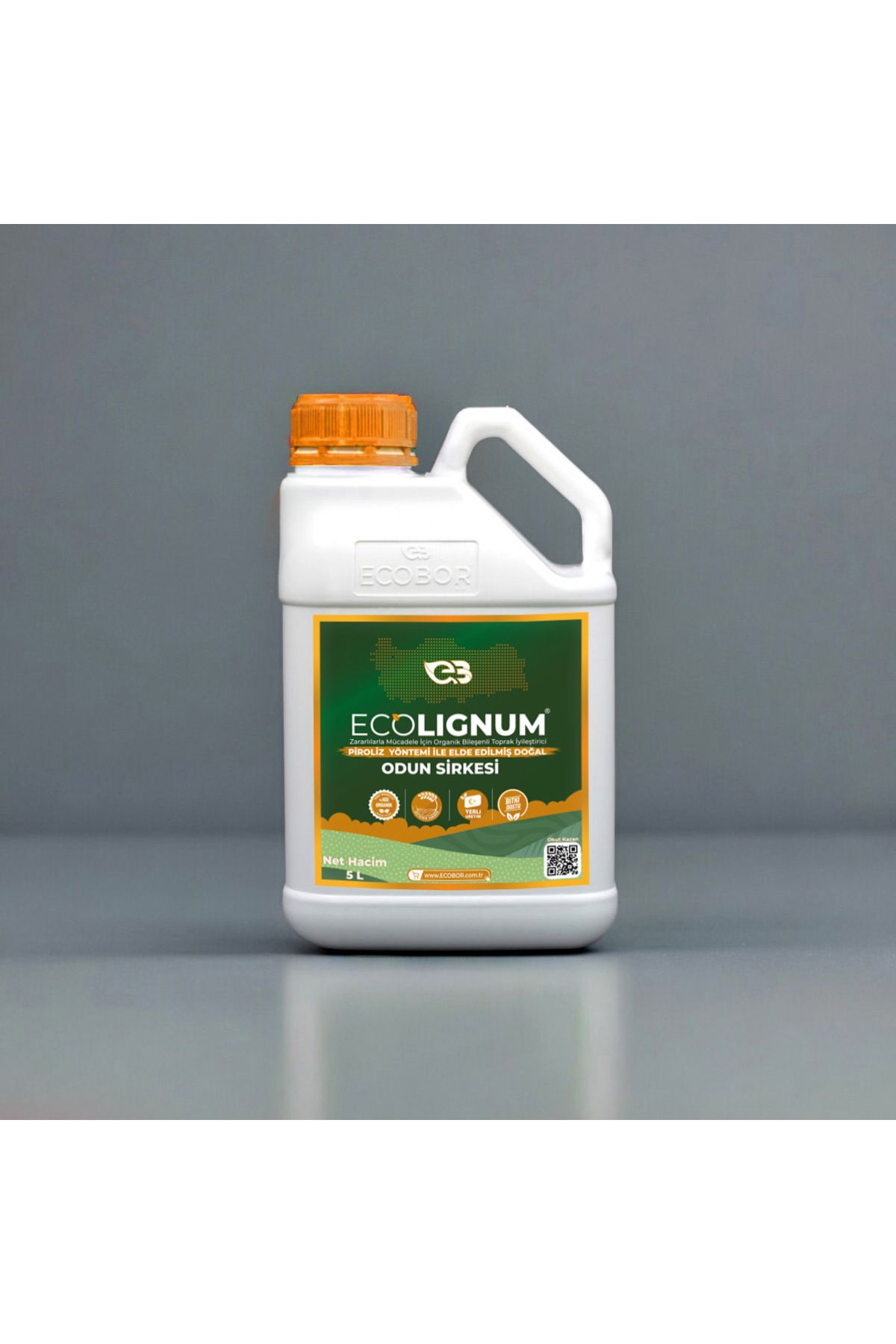ECOBOR Ecolignum Toprak Doğal Odun Sirkesi 5 Litre