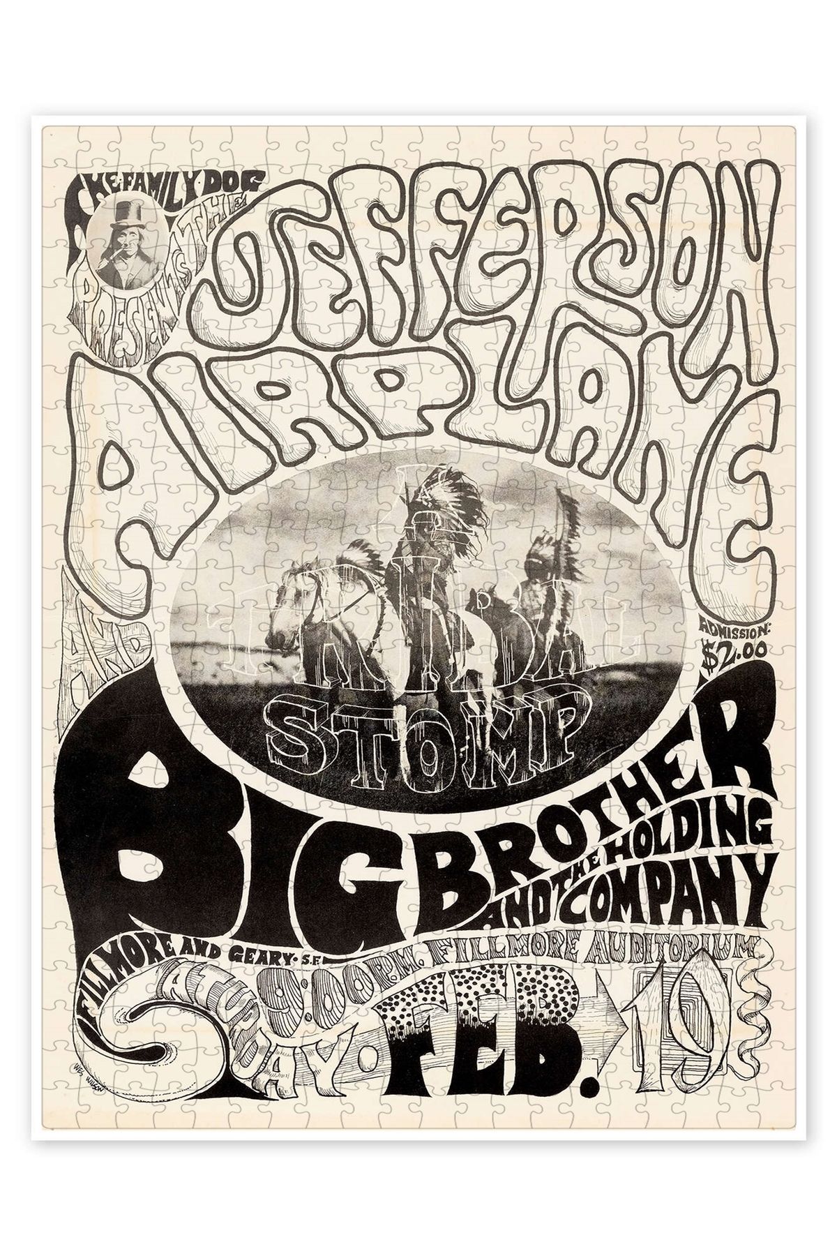 Jeronkarji Jefferson Airplane, 1966 500 Parça Puzzle Yapboz Klasik Film Temalı