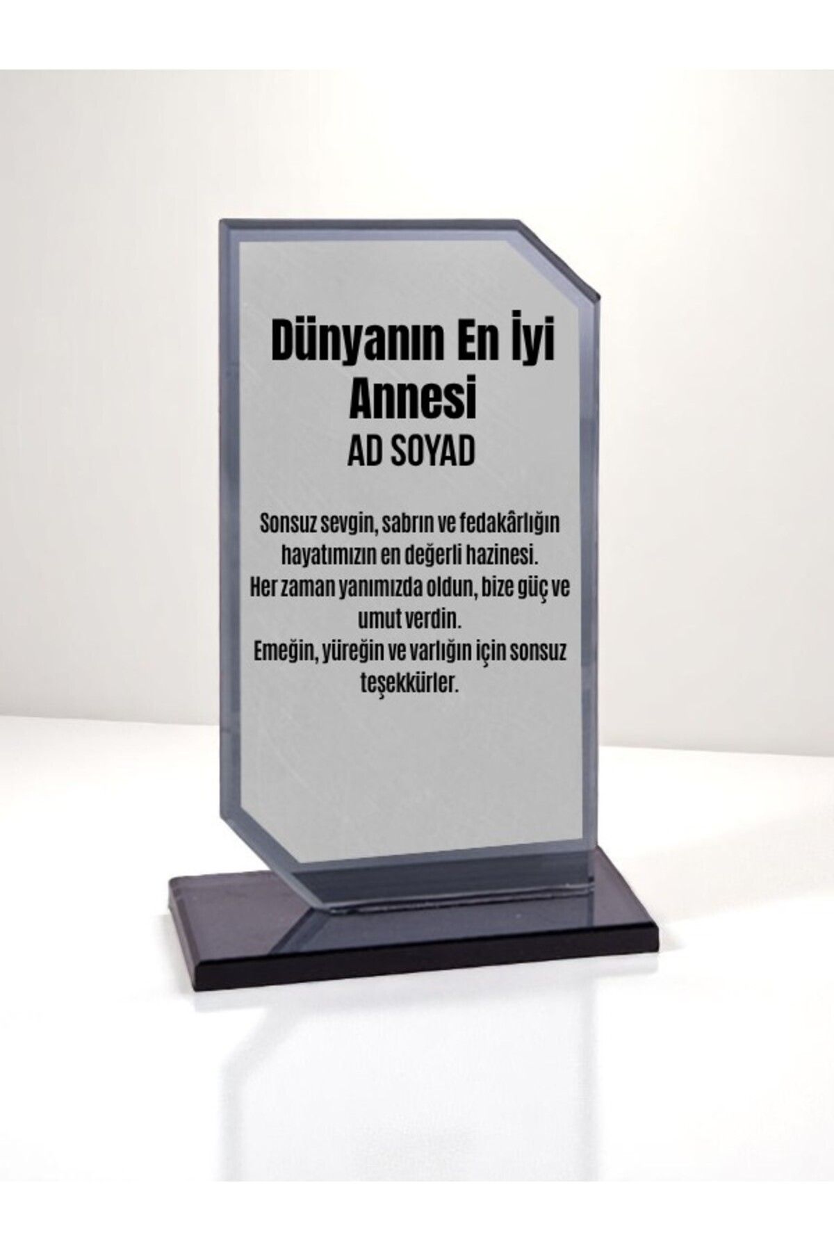 lili hediyelik Plaket Isme Özel Anneye Ödül Başarı Hediyesi