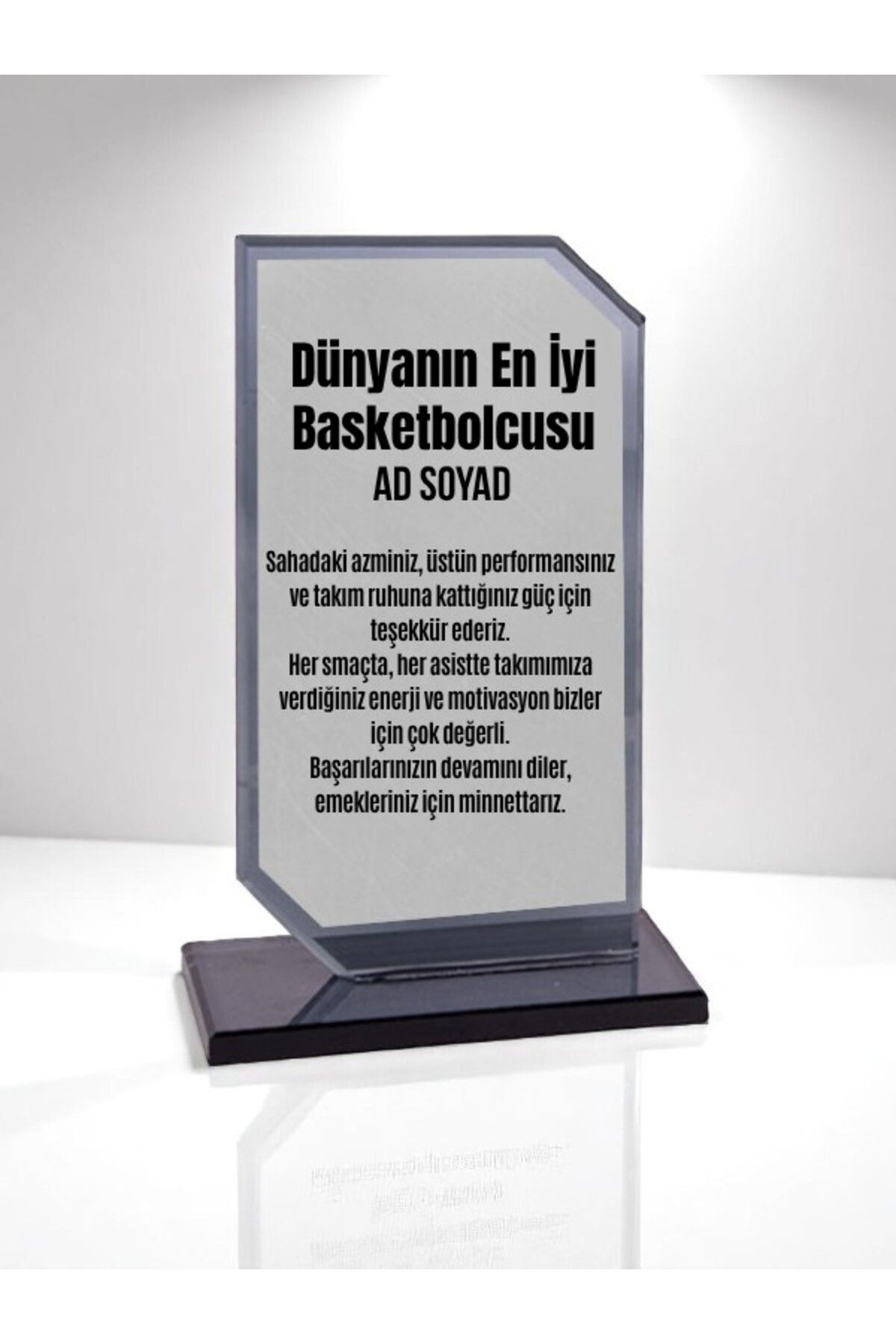 lili hediyelik Plaket Isme Özel Basketbolcuya Ödül Başarı Hediyesi