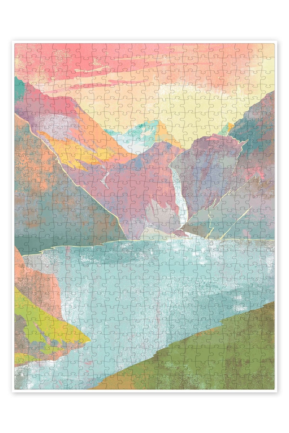 Jeronkarji Alpler 500 Parça Puzzle Yapboz Bohem Soyut Sanat Temalı