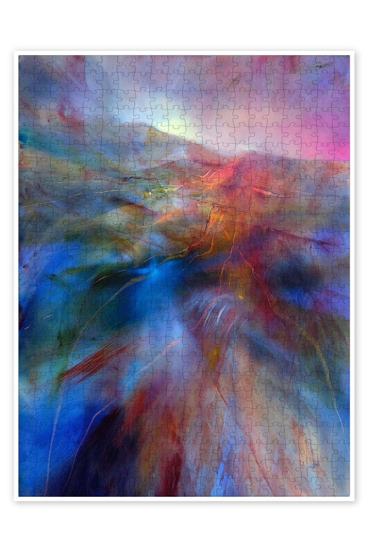 Jeronkarji renkli ülkede 500 Parça Puzzle Yapboz Bohem Soyut Sanat Temalı