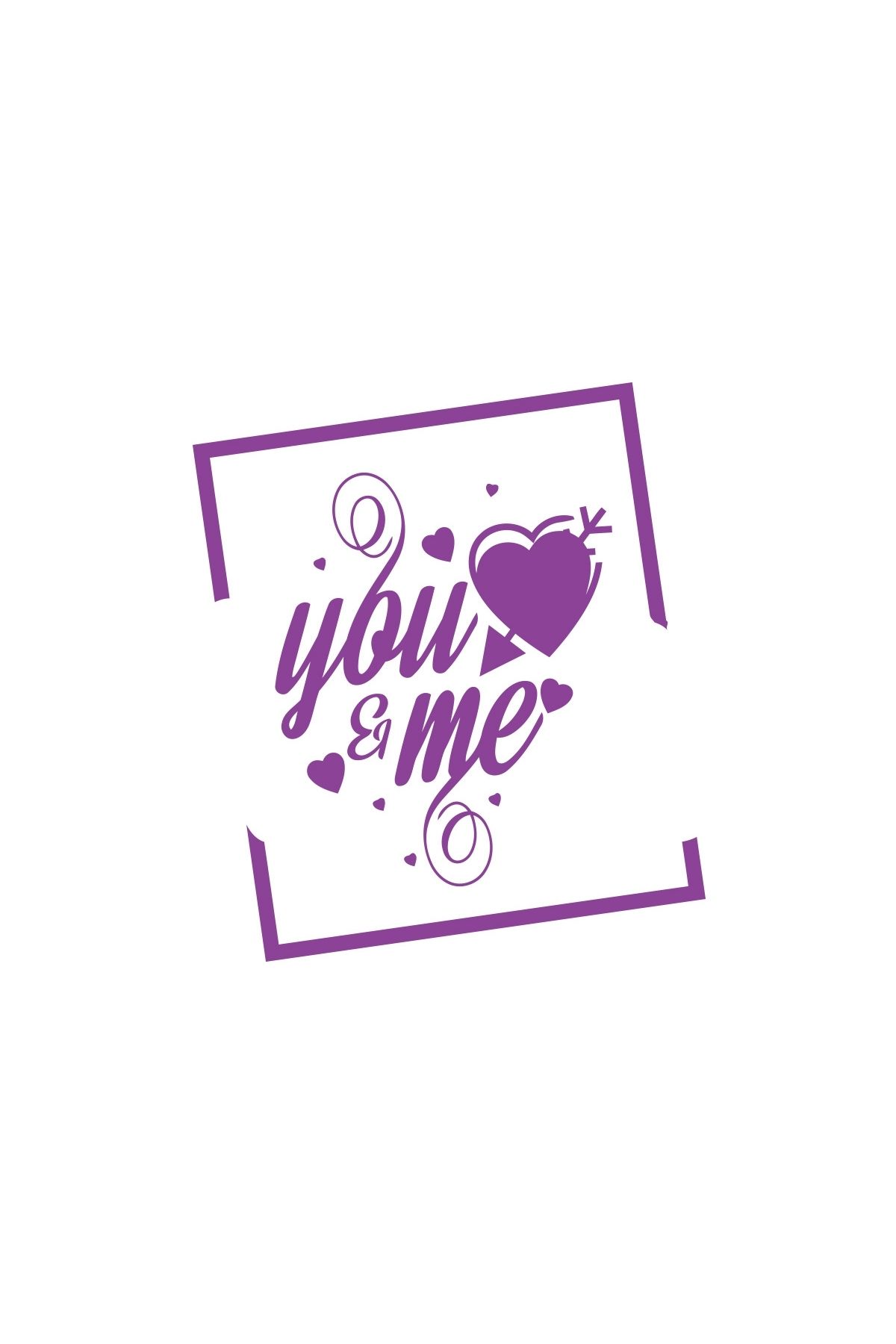 Reysa Tasarım Yo and Me Sticker 17x17 Cm Mor