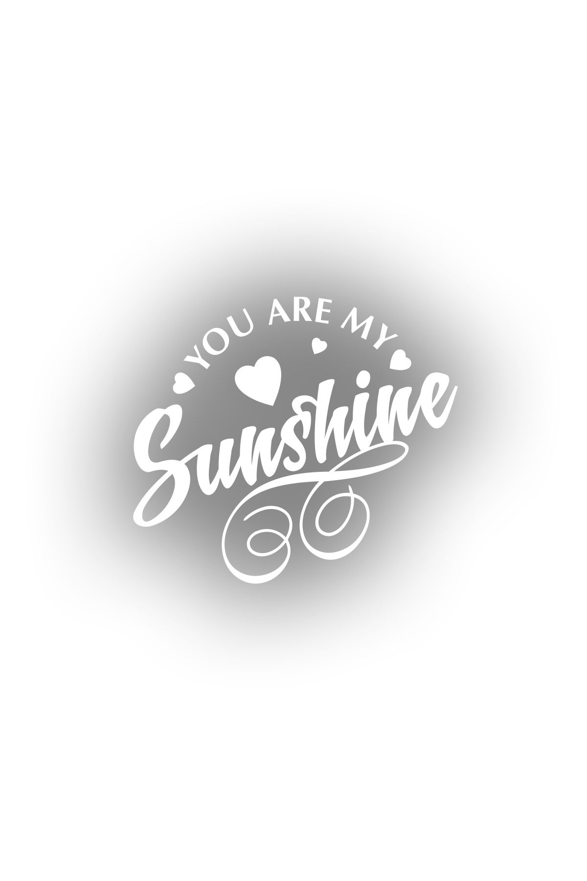 Reysa Tasarım Sunshine Sticker 17x17 Cm Beyaz