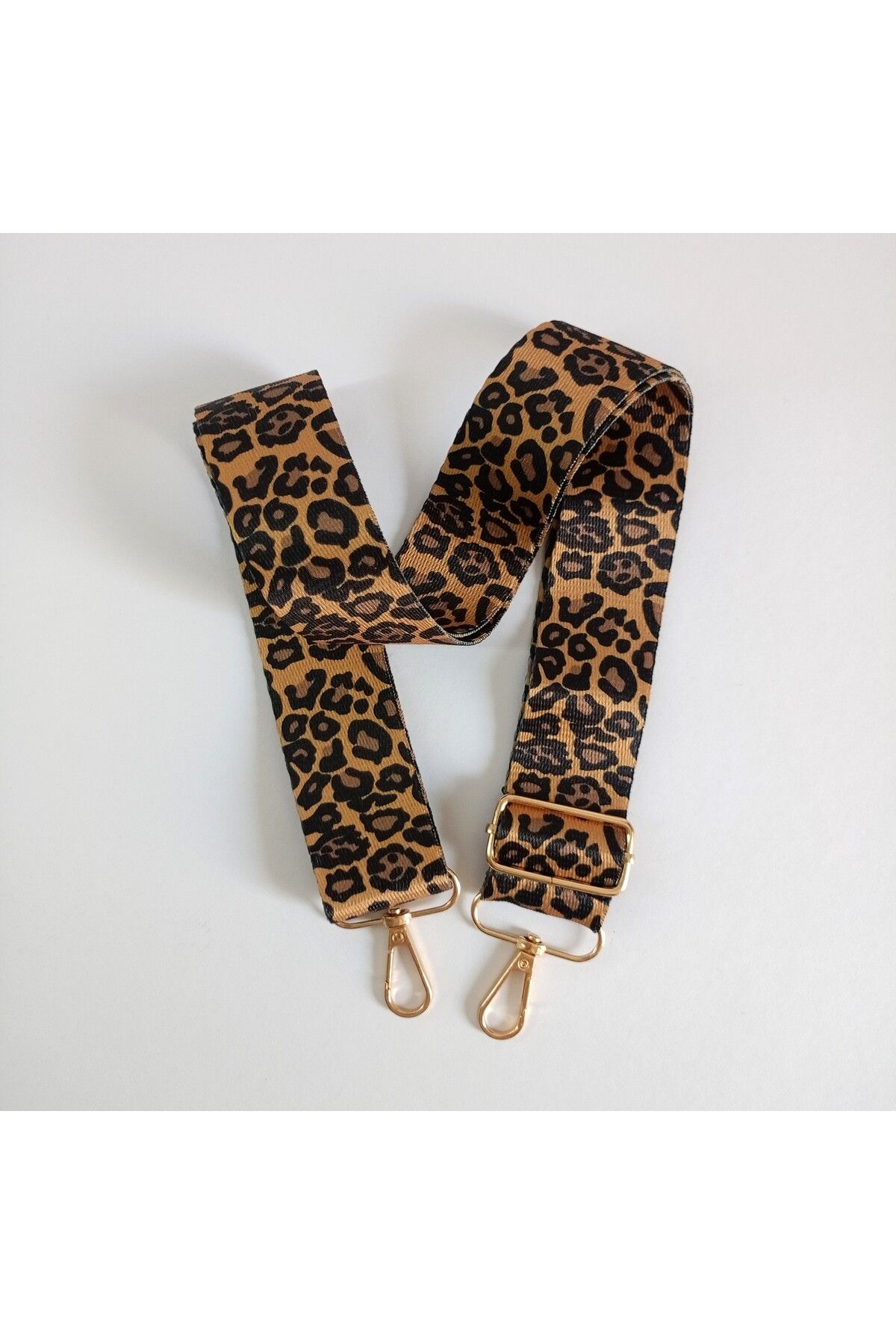 stilyy Leopar Desenli Ayarlanabilir Omuz Çantası Askısı