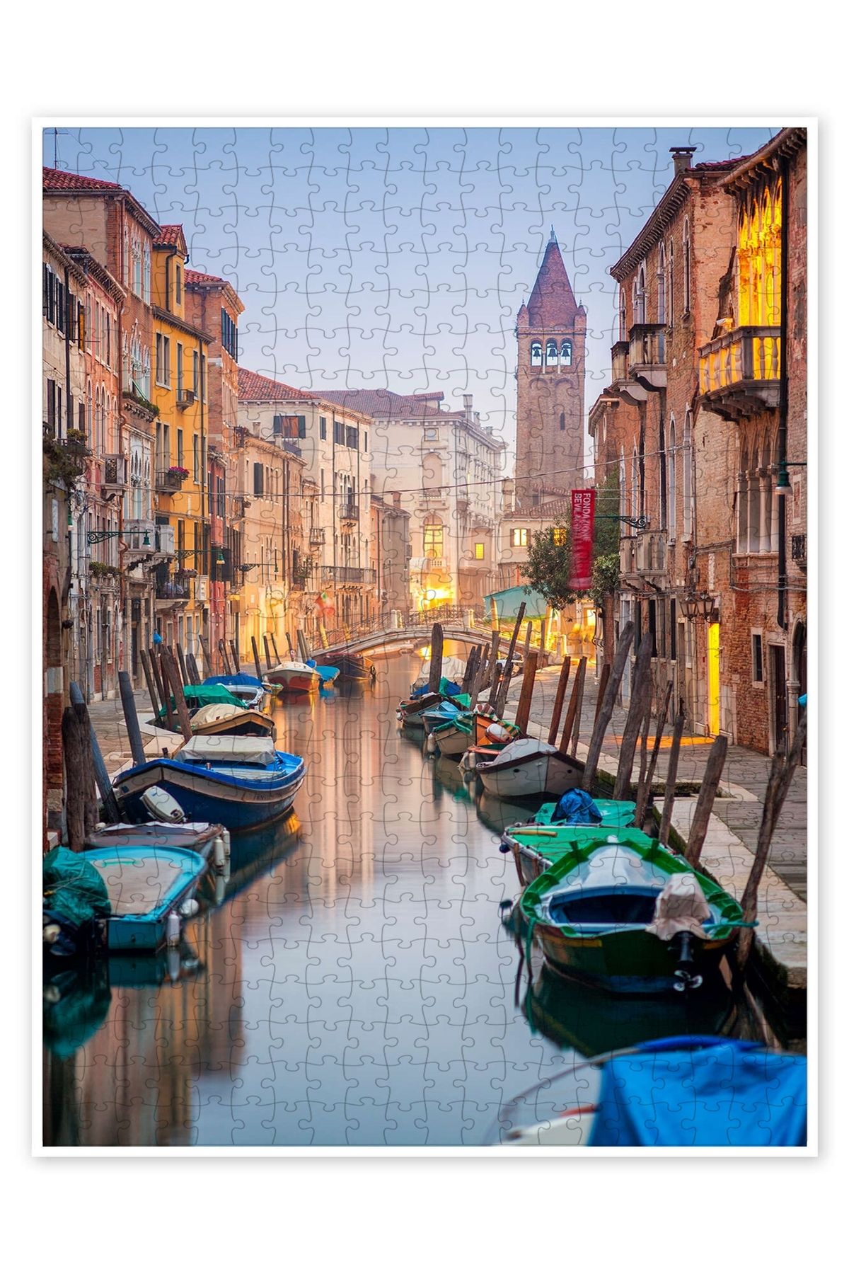 Jeronkarji Venedik'in Romantik Şehir Manzarası 500 Parça Puzzle Yapboz Şehir Manzara Temalı Hobilik