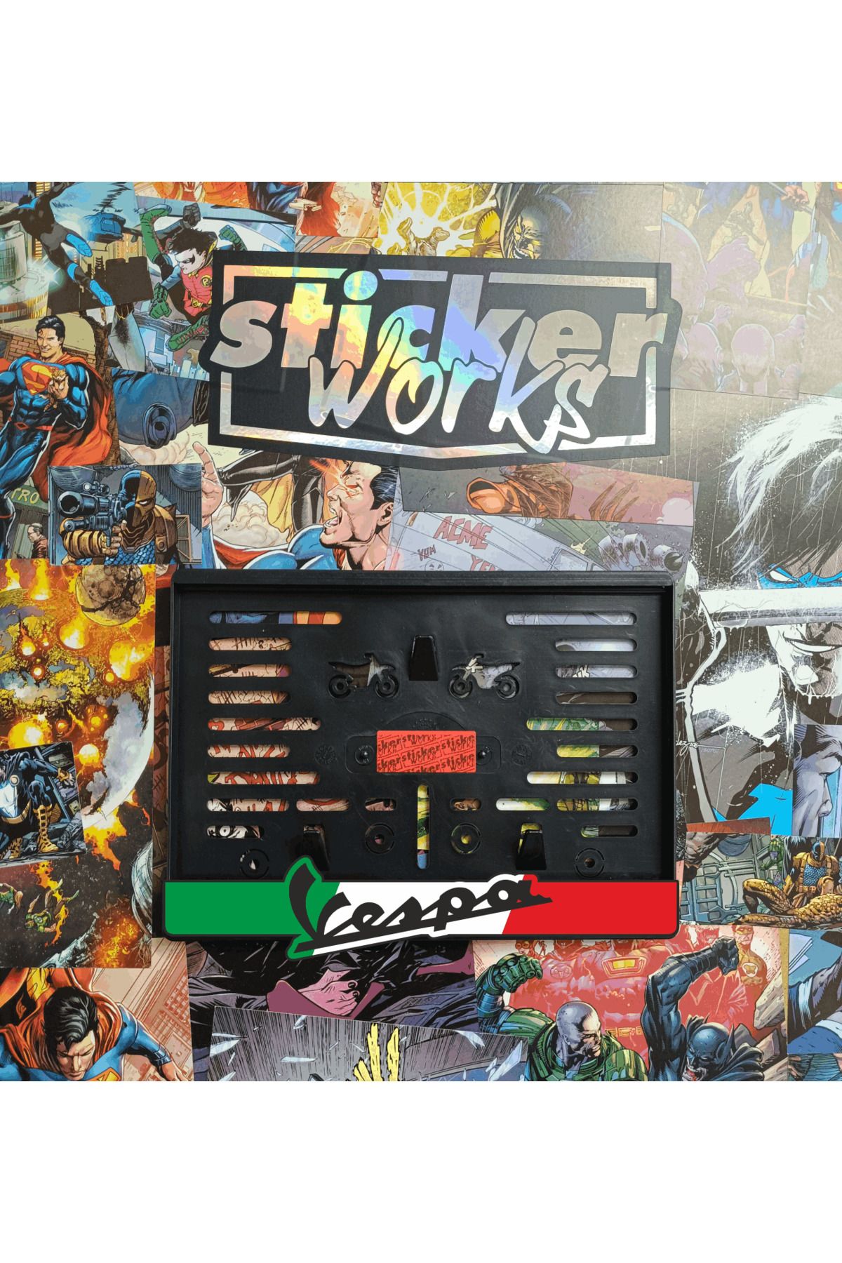 Sticker Works VESPA Takmatik Plakalık - MOTOR