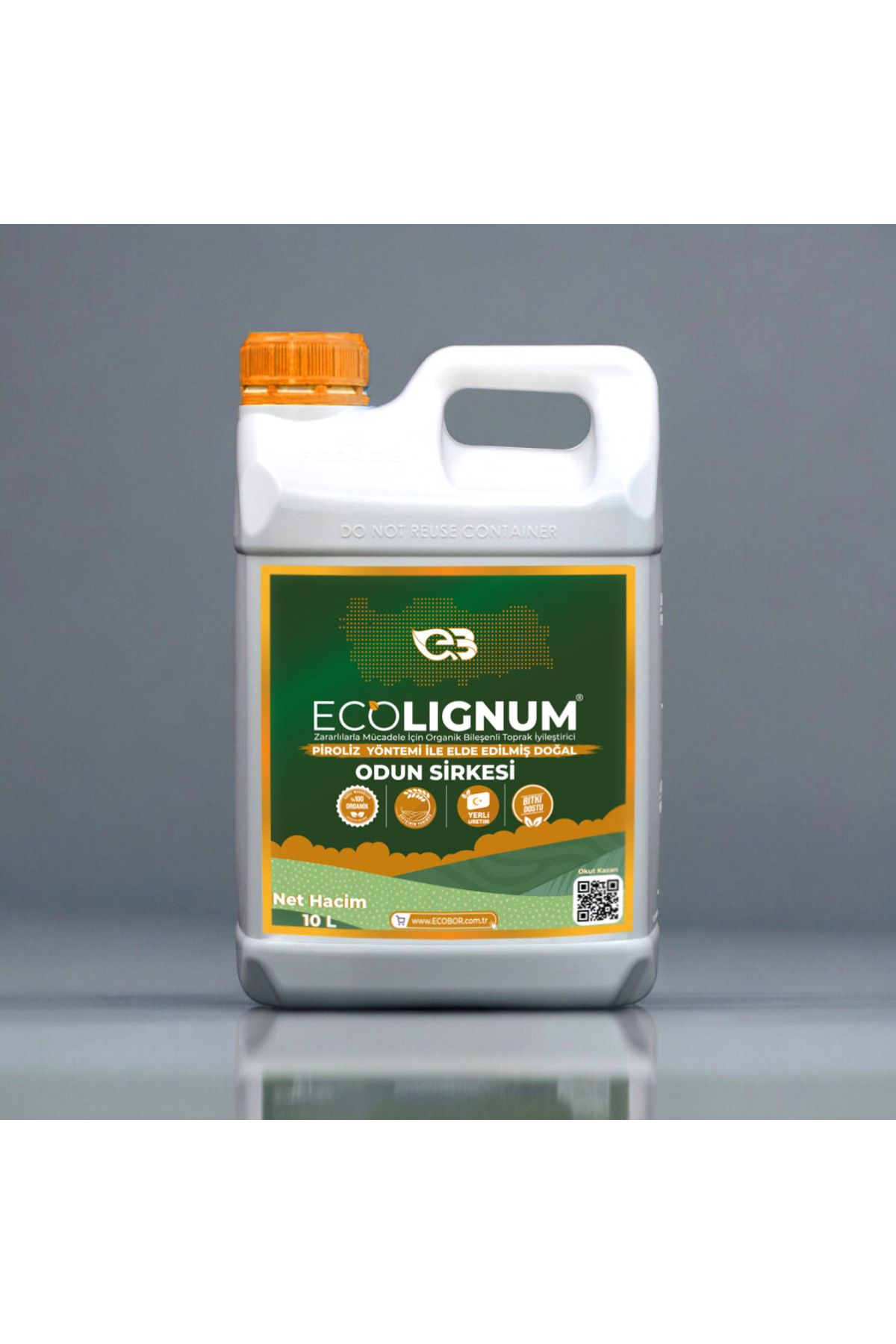 ECOBOR Ecolignum Toprak Doğal Odun Sirkesi 10 Litre