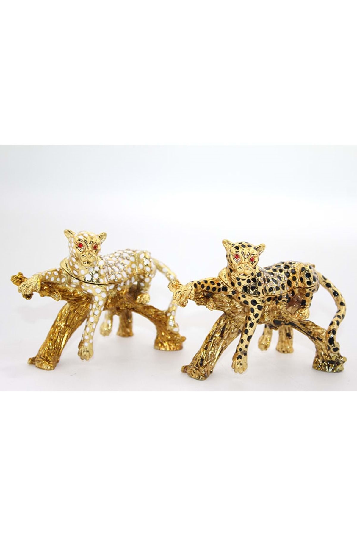 Store Sıvaroskı Taşlı Tekli Leopar 12*8 Cm