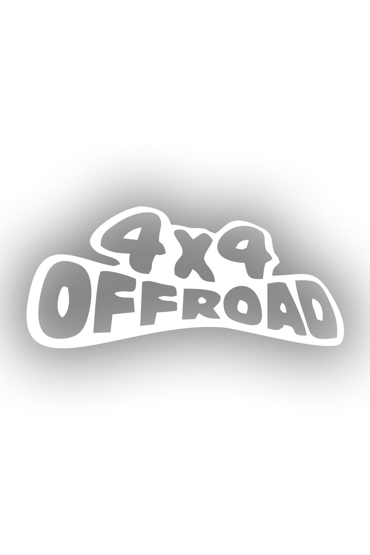 Reysa Tasarım 4x4 Off Road Sticker 17x17 Cm Beyaz