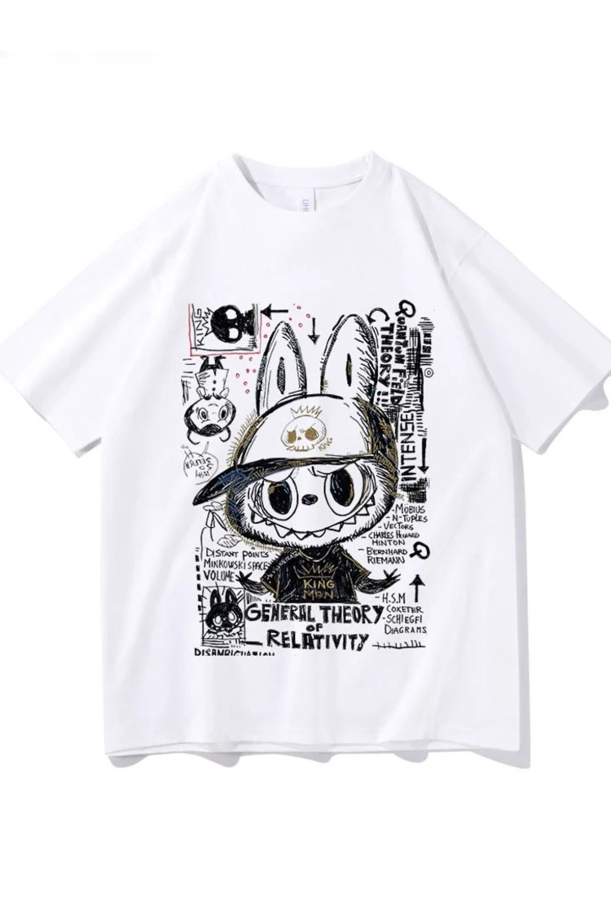 JANSO GROUP -KADIN LABOBO06 2025 BASKILI TSHIRT OVERSİZE PAMUKLU