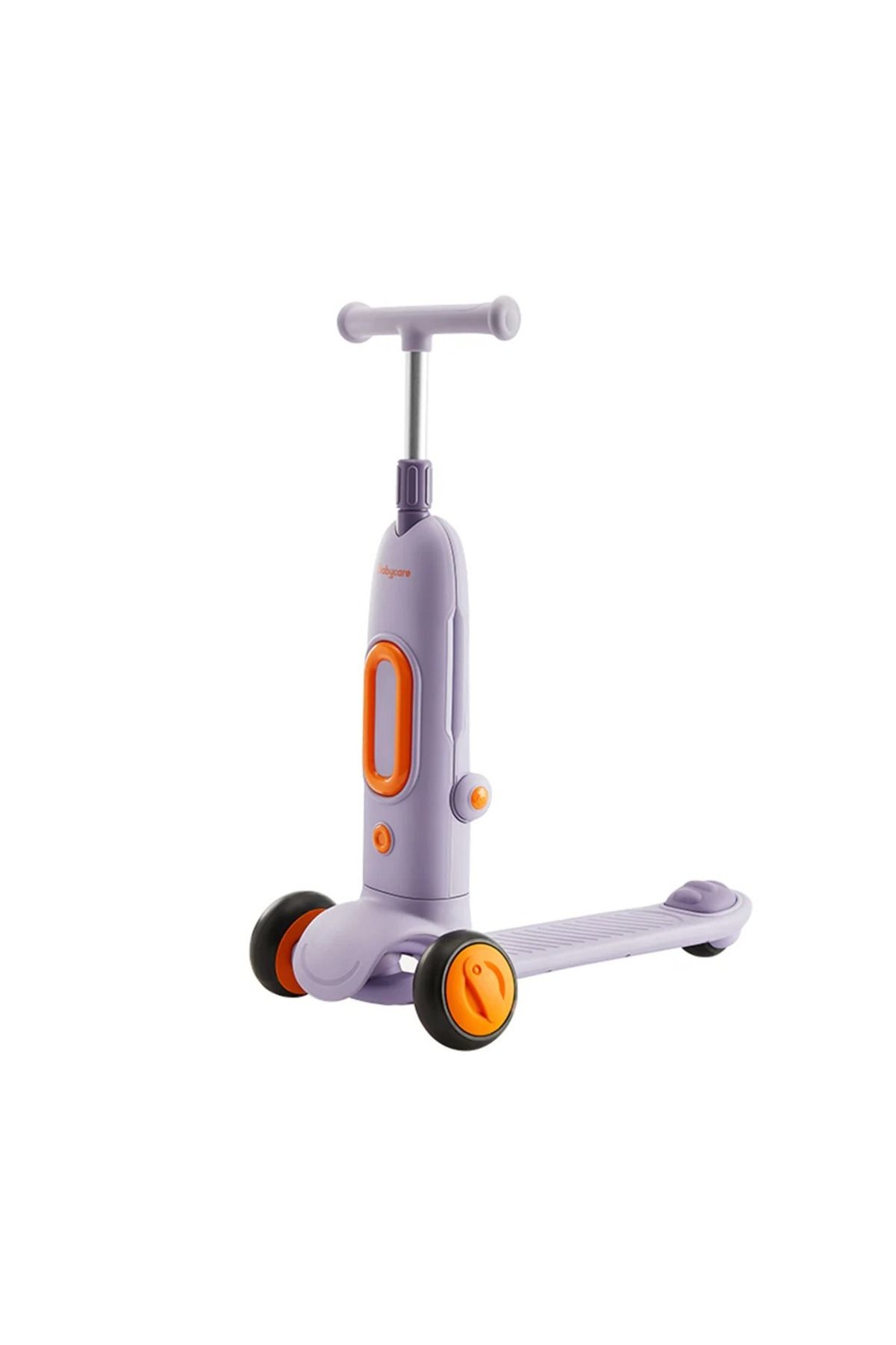 Baby Care Vilotte Manuel Çocuk Scooter, Işıklı Tekerlekli, 4 Kademeli Yükseklik Ayarlı