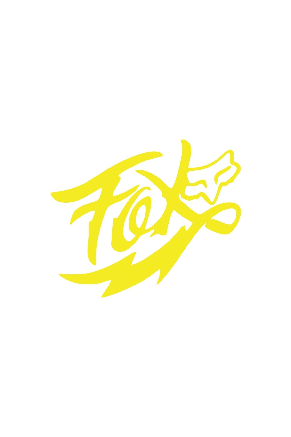 Reysa Tasarım Fox Tilki Sticker 17x17 Cm Sarı
