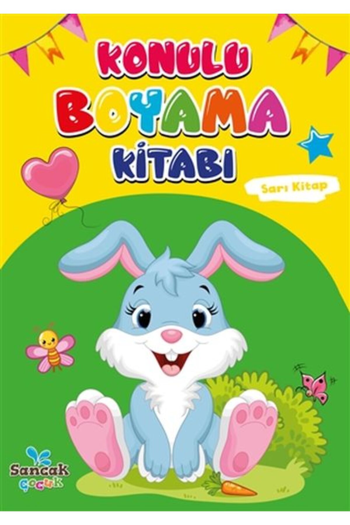 Sancak Çocuk Konulu Boyama Kitabı - Sarı Kitap