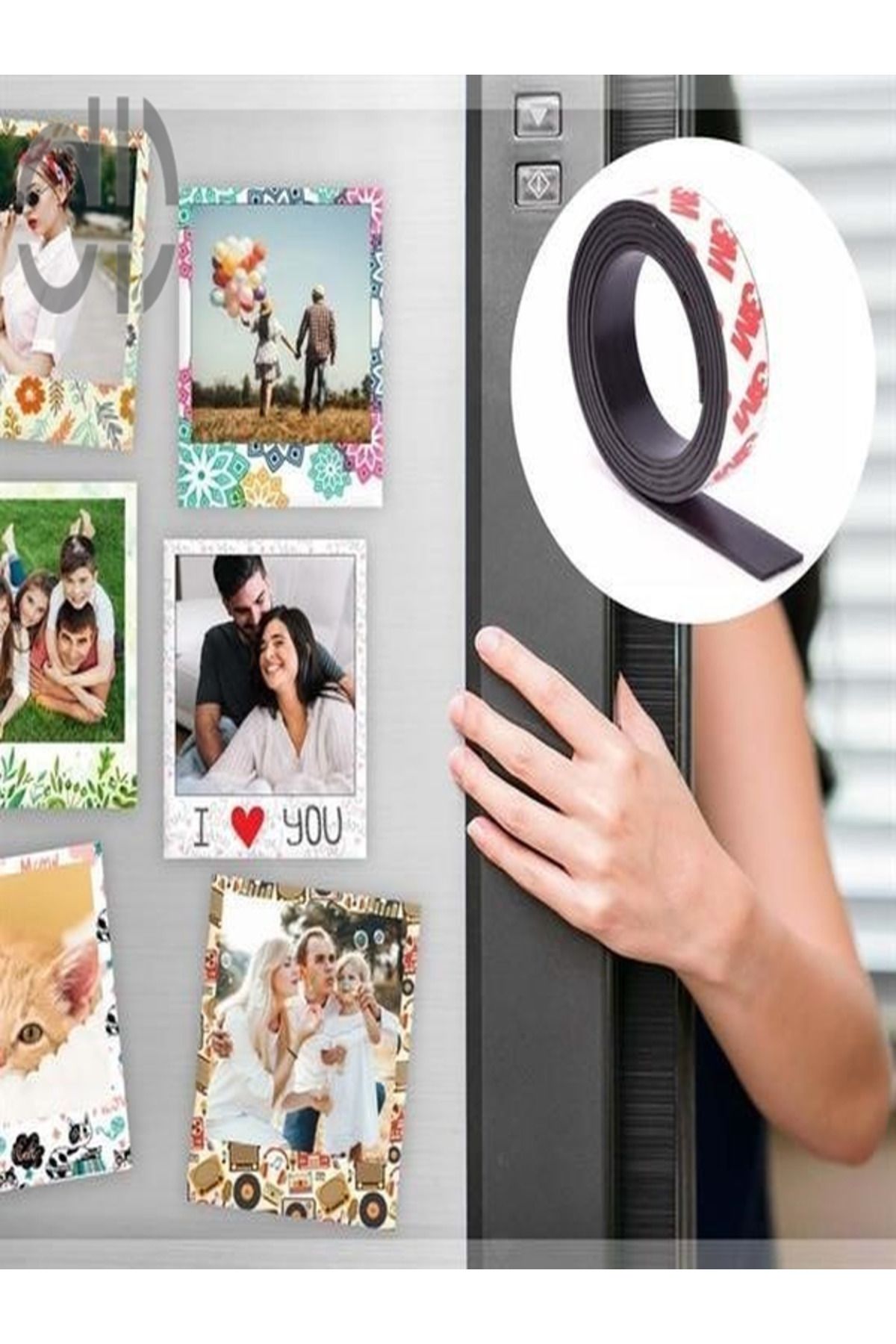DesDesign Yapışkanlı Şerit Mıknatıs Bant – 2cm x 1 Metre Kesilebilir Magnet Rulo | Güçlü ve Kolay Uygulama